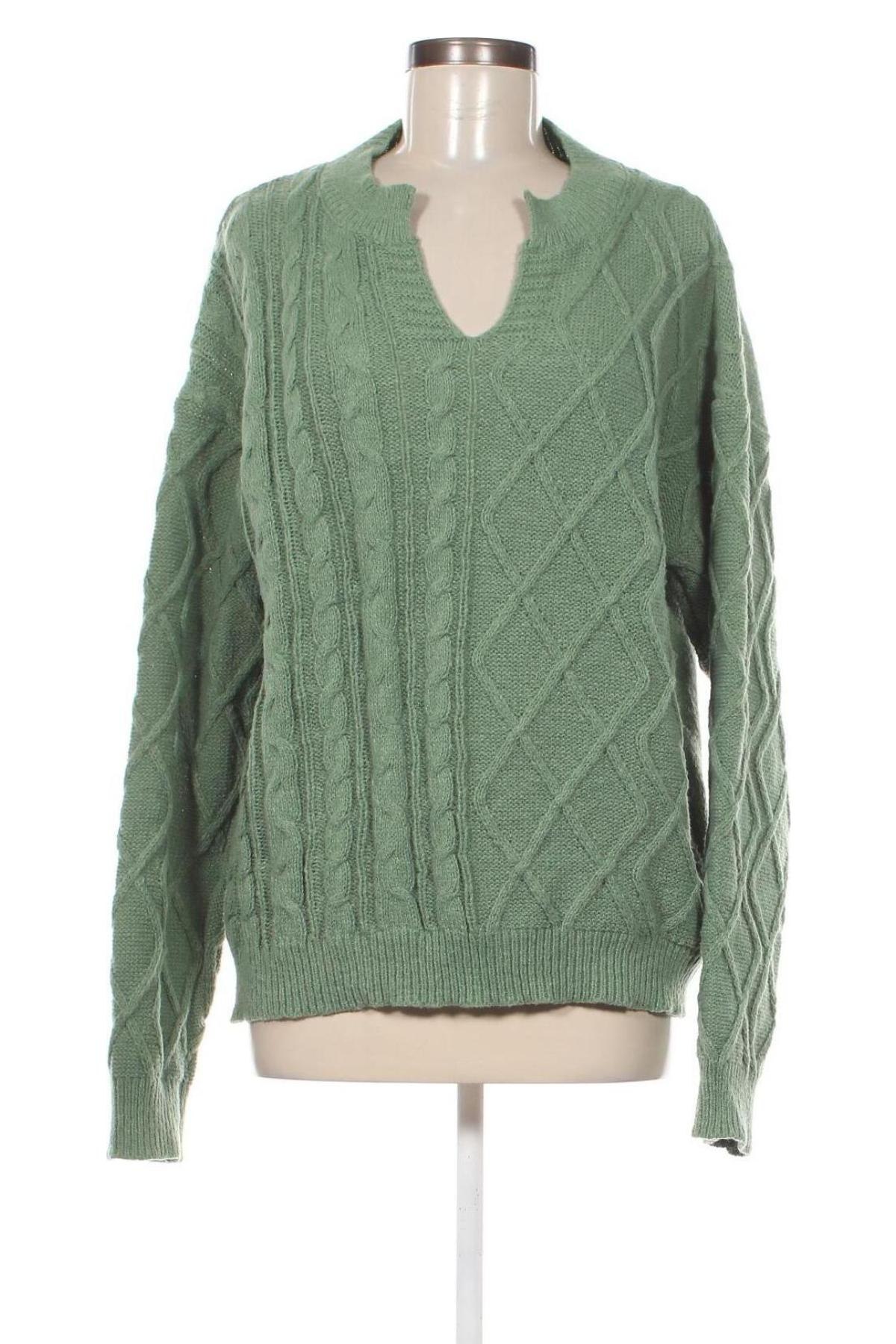 Дамски пуловер SHEIN, Размер XL, Цвят Зелен, Цена 10,15 лв.