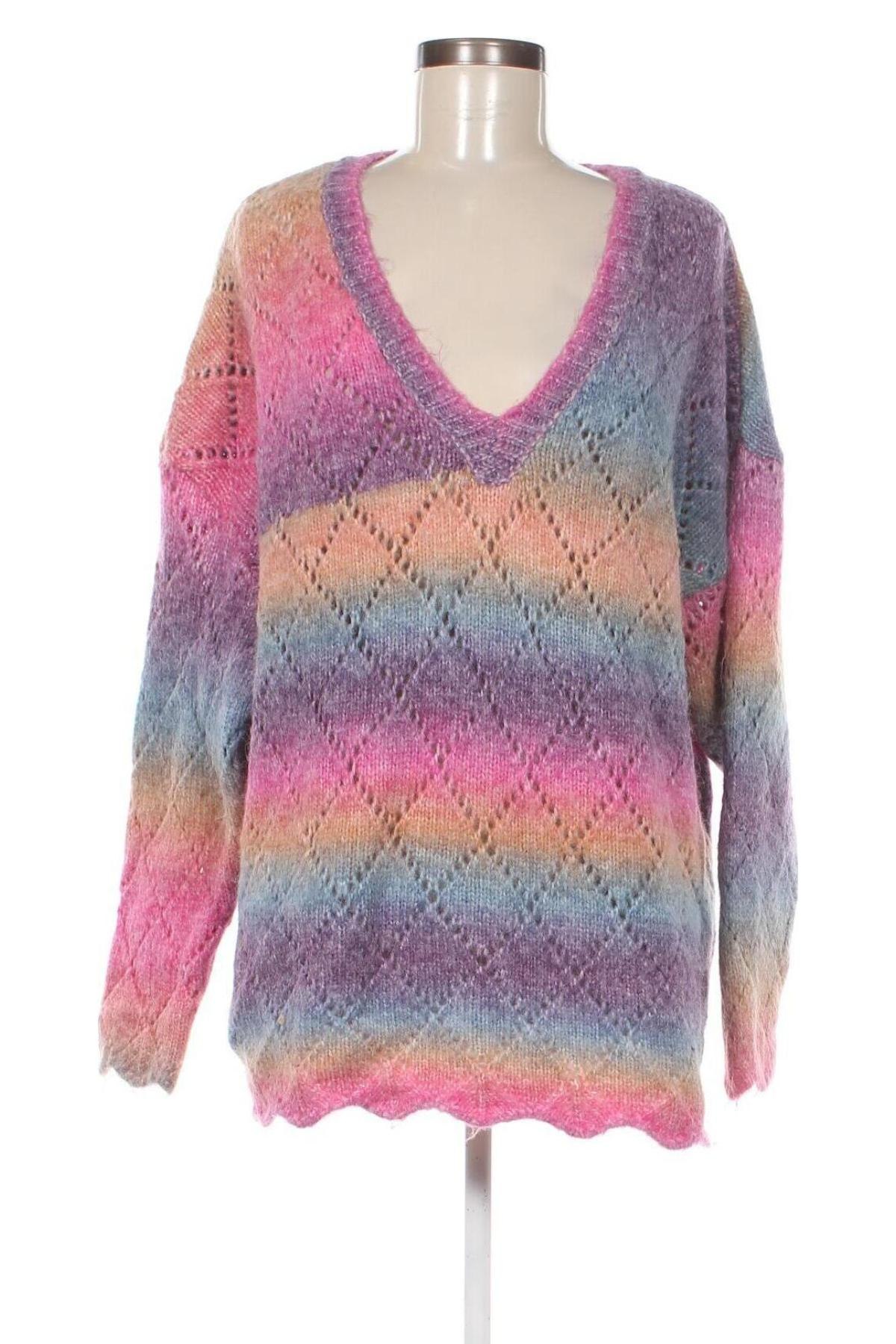Дамски пуловер SHEIN, Размер 3XL, Цвят Многоцветен, Цена 26,10 лв.