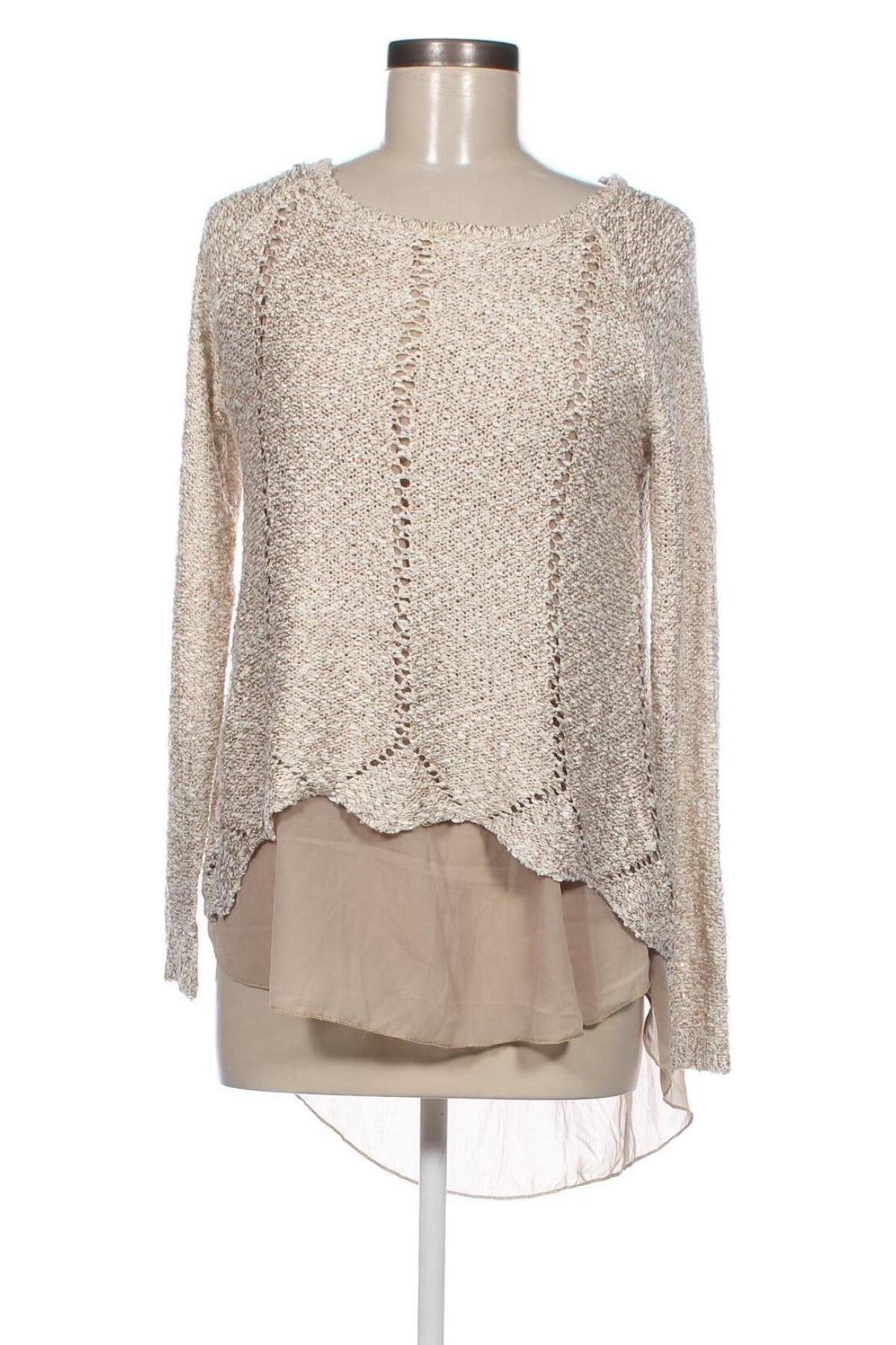 Дамски пуловер Simply Couture, Размер M, Цвят Бежов, Цена 16,40 лв.