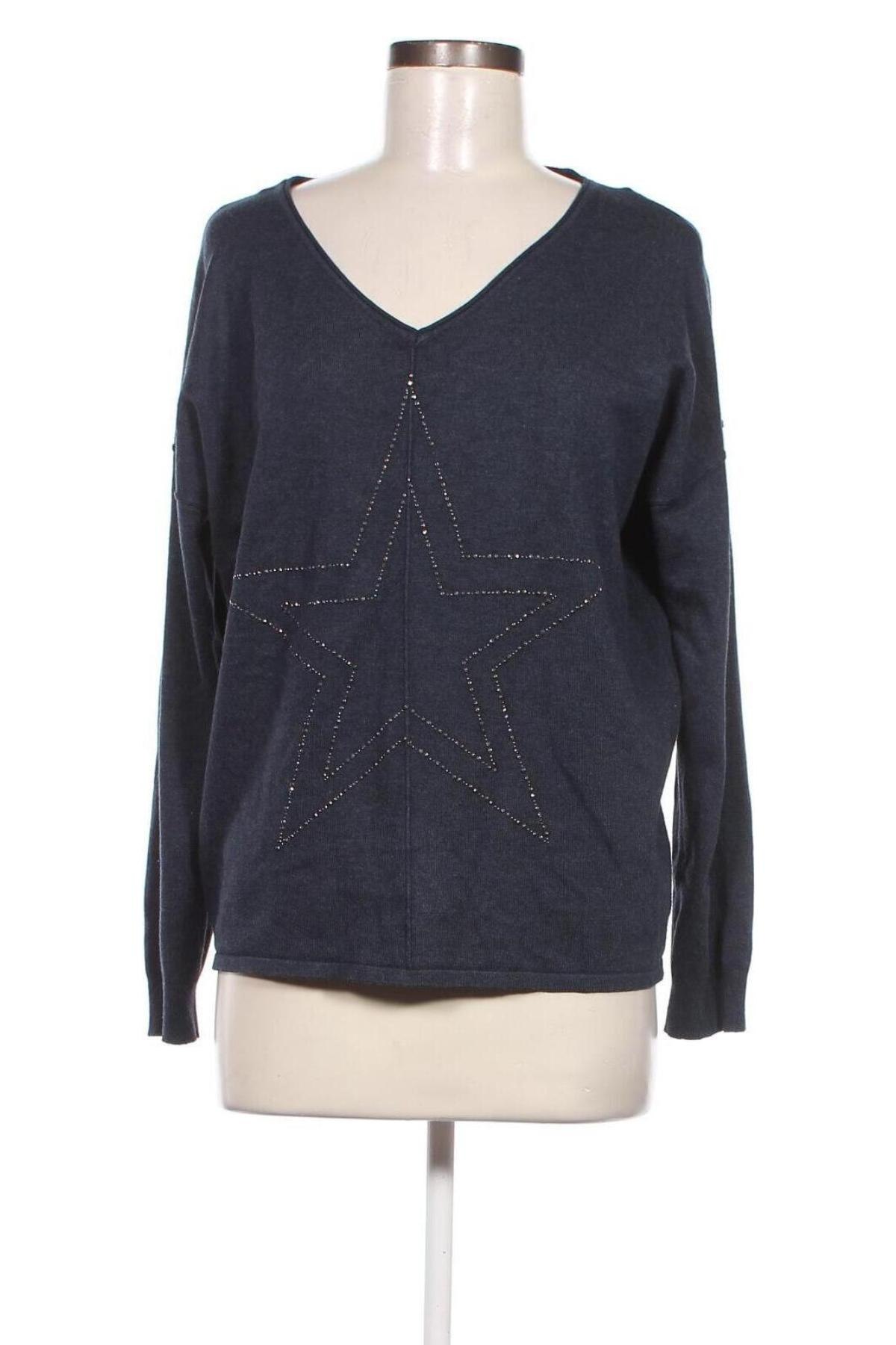 Дамски пуловер Soya Concept, Размер L, Цвят Син, Цена 22,14 лв.
