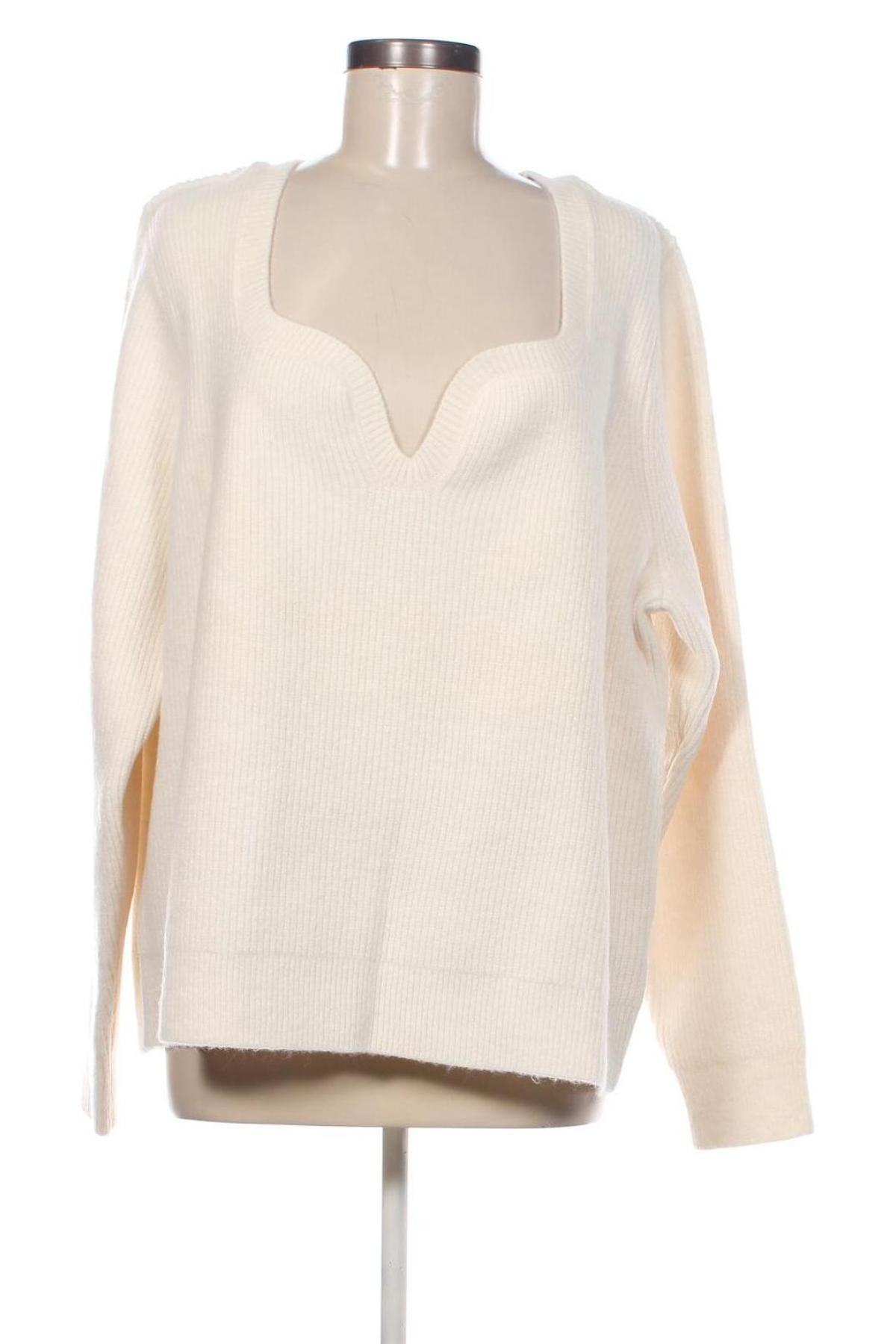 Damski sweter The Drop, Rozmiar 3XL, Kolor Biały, Cena 317,19 zł