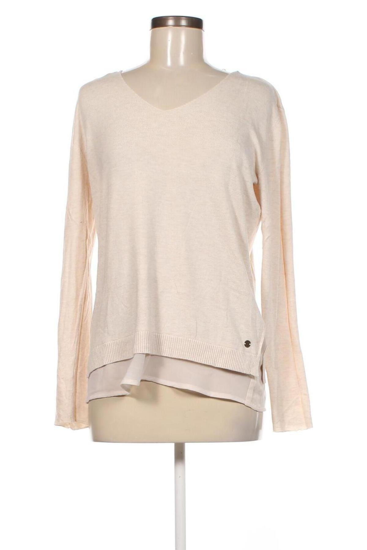 Γυναικείο πουλόβερ Tom Tailor, Μέγεθος L, Χρώμα  Μπέζ, Τιμή 25,36 €