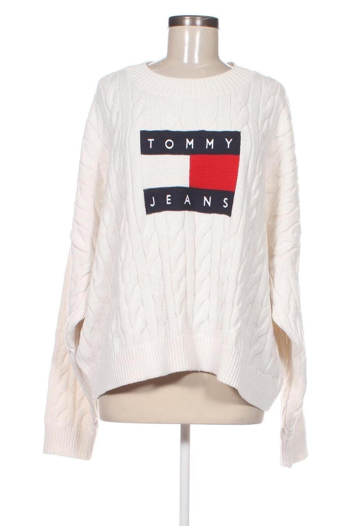 Дамски пуловер Tommy Hilfiger, Размер 4XL, Цвят Бял, Цена 128,52 лв.