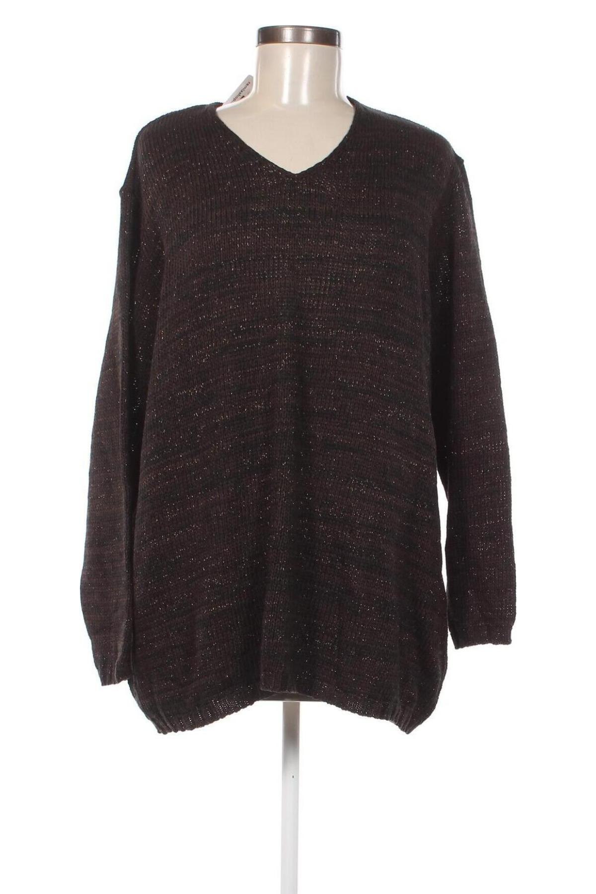 Дамски пуловер Ulla Popken, Размер XL, Цвят Кафяв, Цена 17,22 лв.