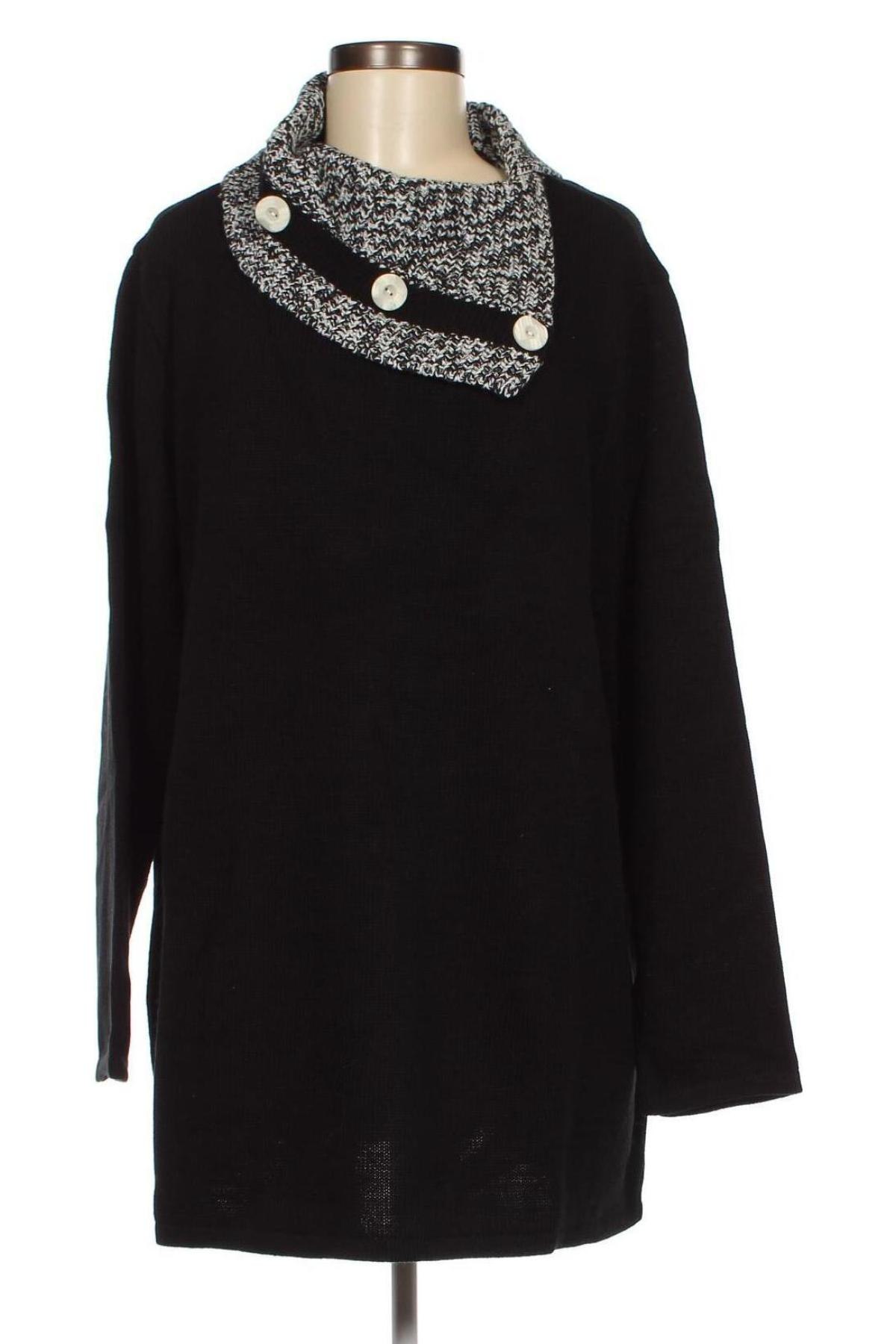 Дамски пуловер Ulla Popken, Размер XL, Цвят Черен, Цена 41,85 лв.