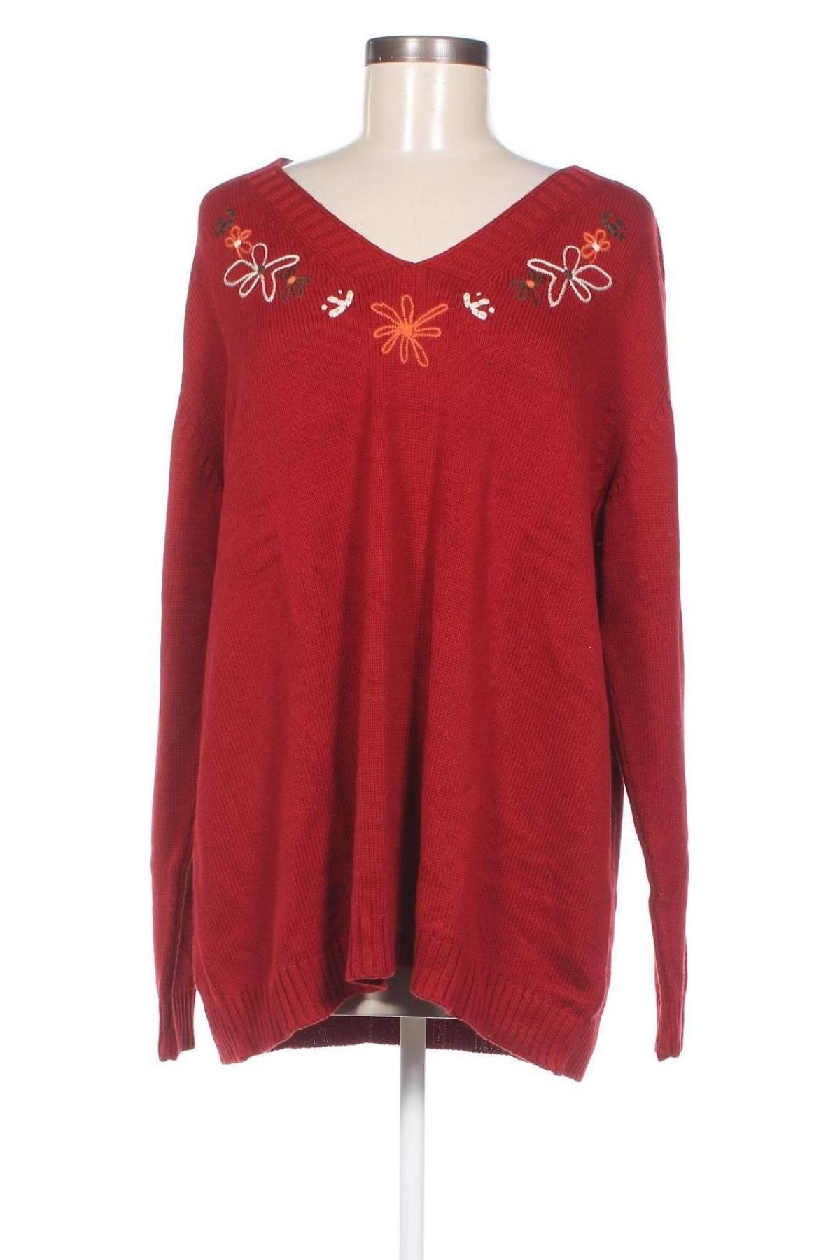 Damenpullover Ulla Popken, Größe XL, Farbe Rot, Preis € 26,54