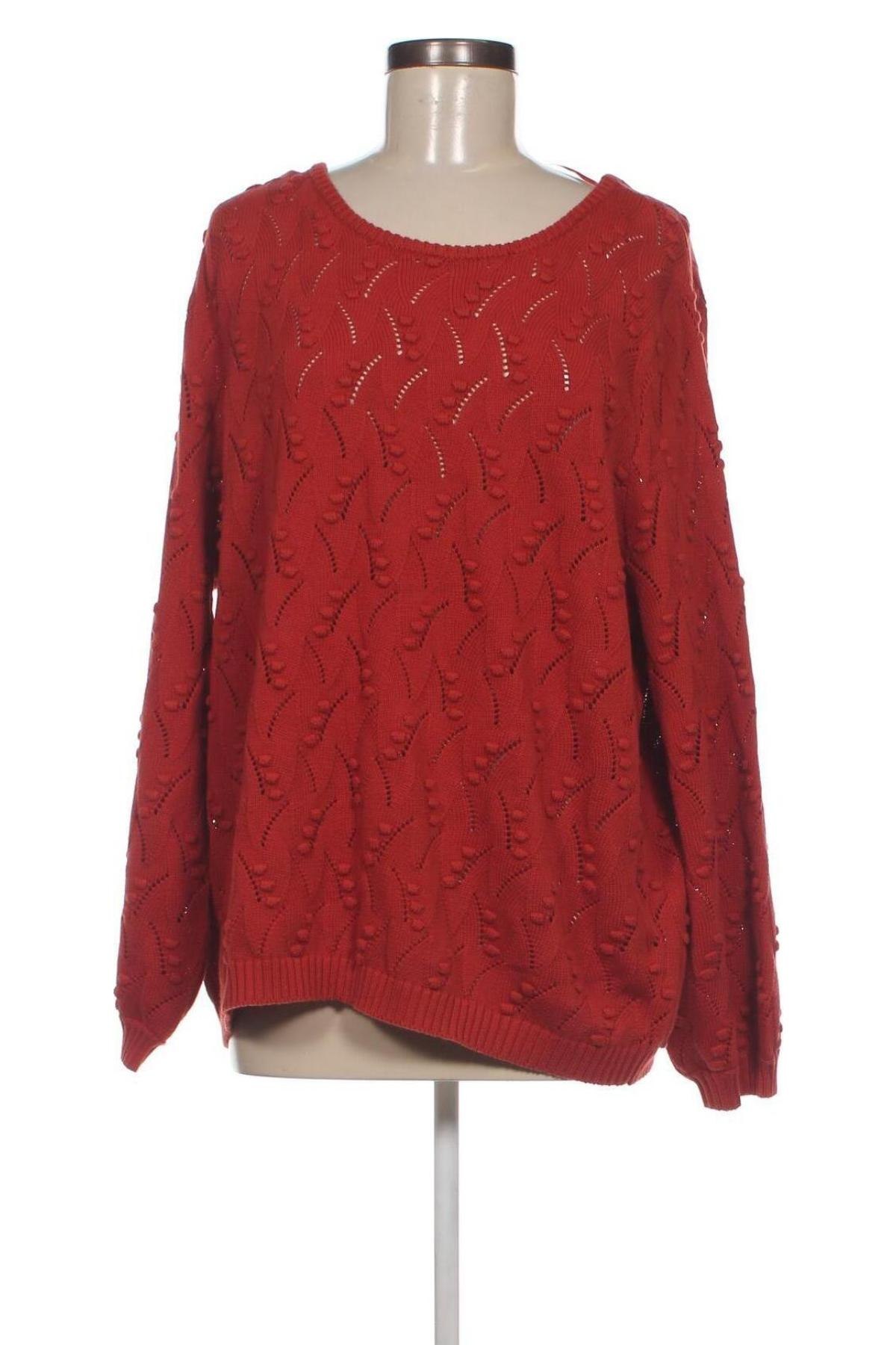 Дамски пуловер Violeta by Mango, Размер XL, Цвят Червен, Цена 43,36 лв.