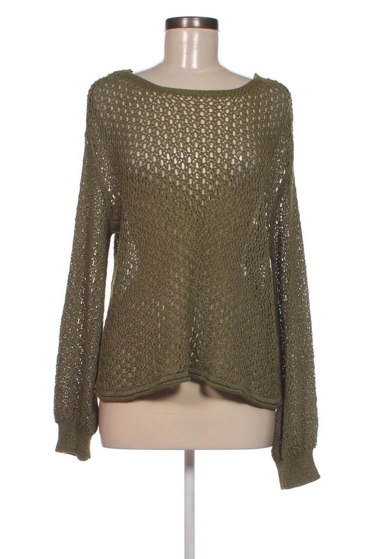 Дамски пуловер Zara, Размер M, Цвят Зелен, Цена 12,16 лв.