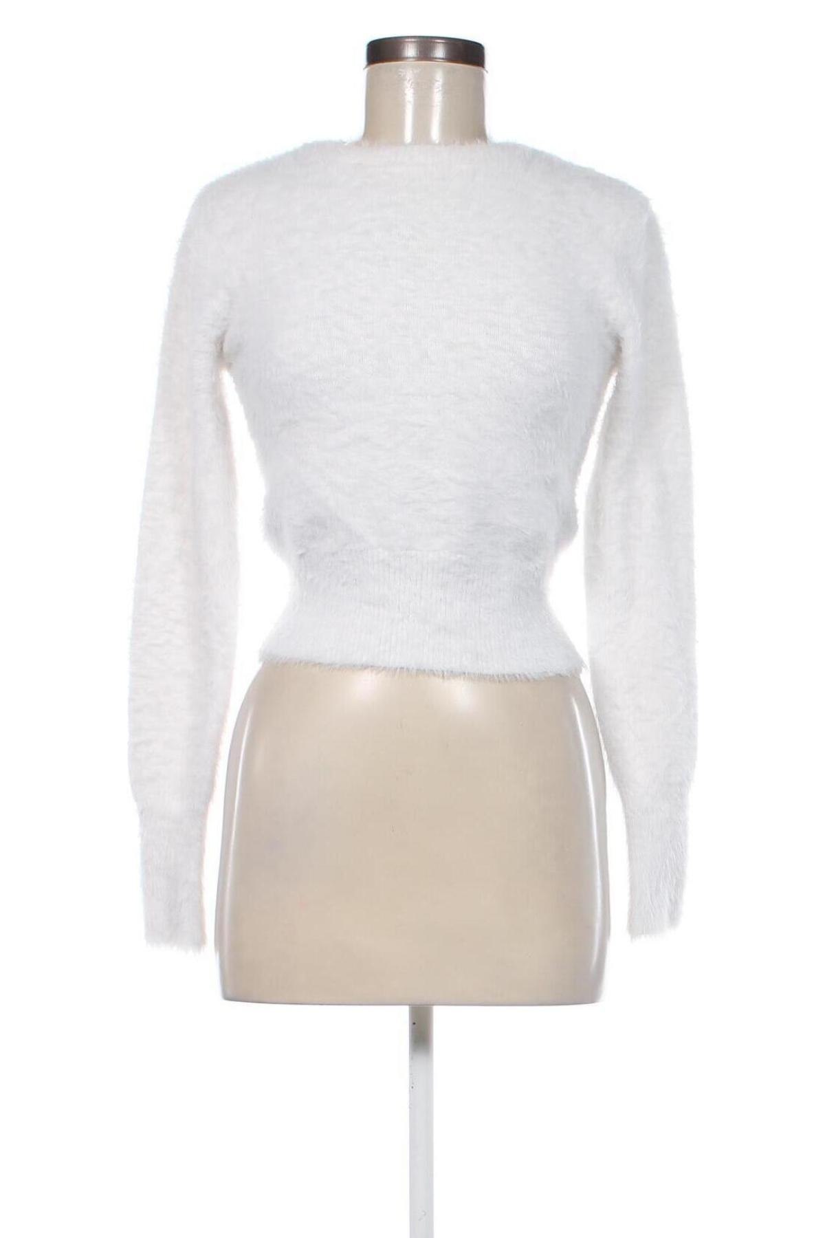 Дамски пуловер Zara Knitwear, Размер S, Цвят Бял, Цена 12,15 лв.
