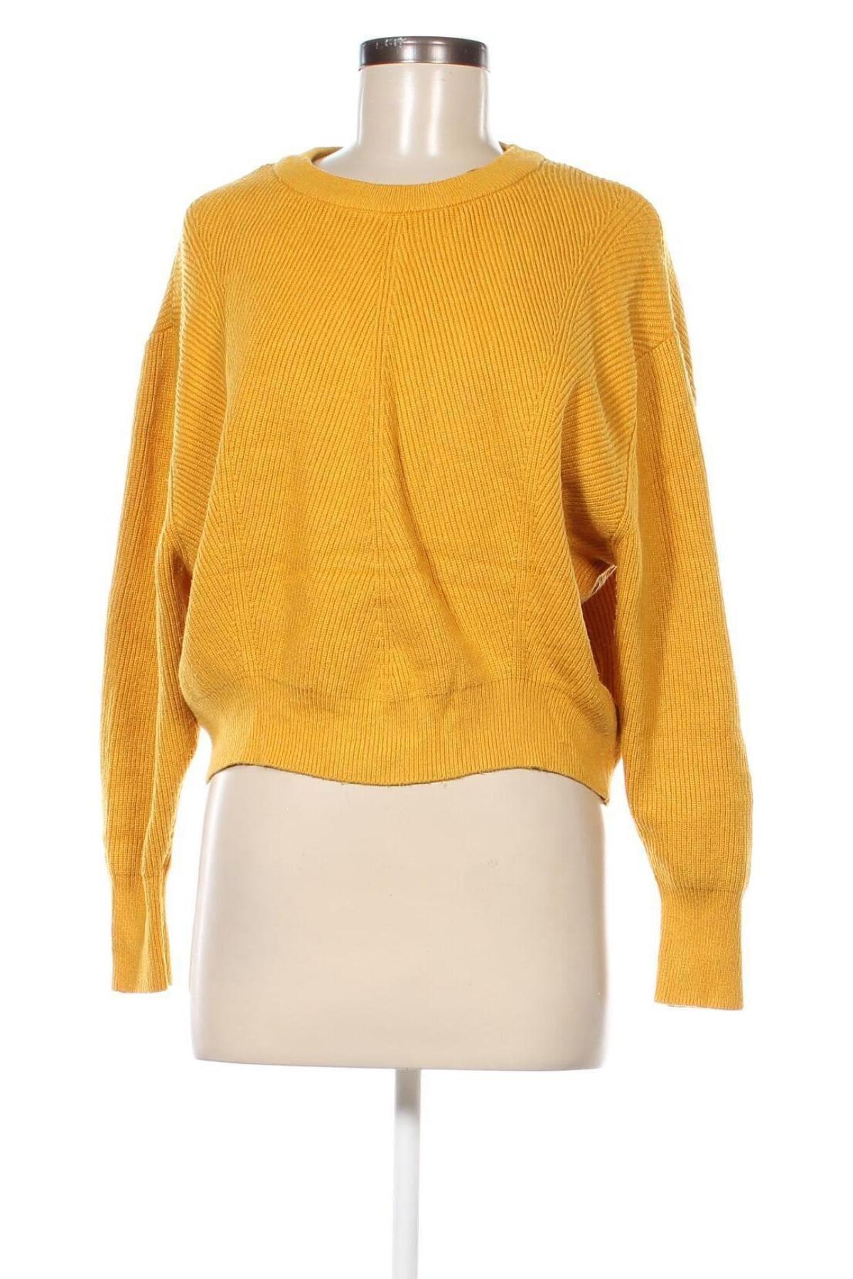 Pulover de femei Zara Knitwear, Mărime L, Culoare Galben, Preț 24,87 Lei