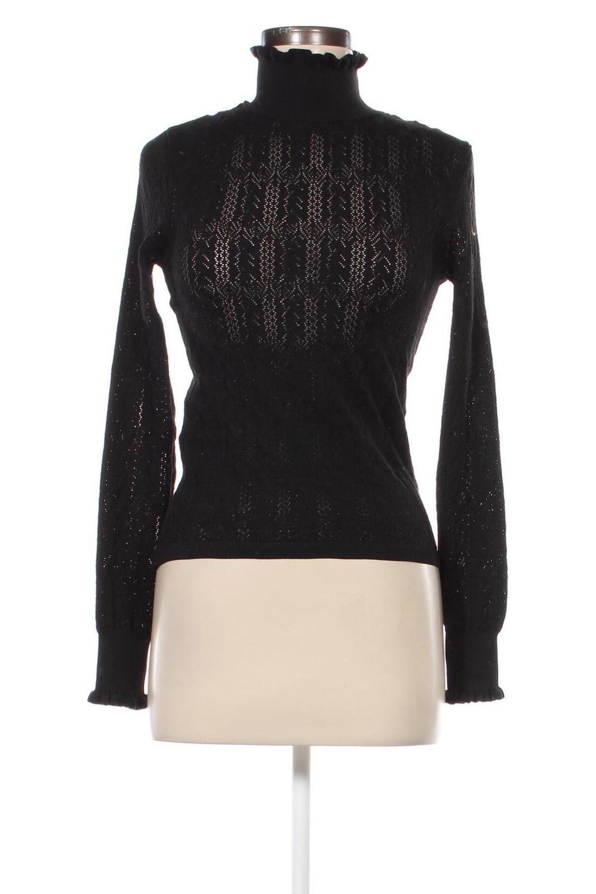 Дамски пуловер Zara Knitwear, Размер S, Цвят Черен, Цена 5,94 лв.