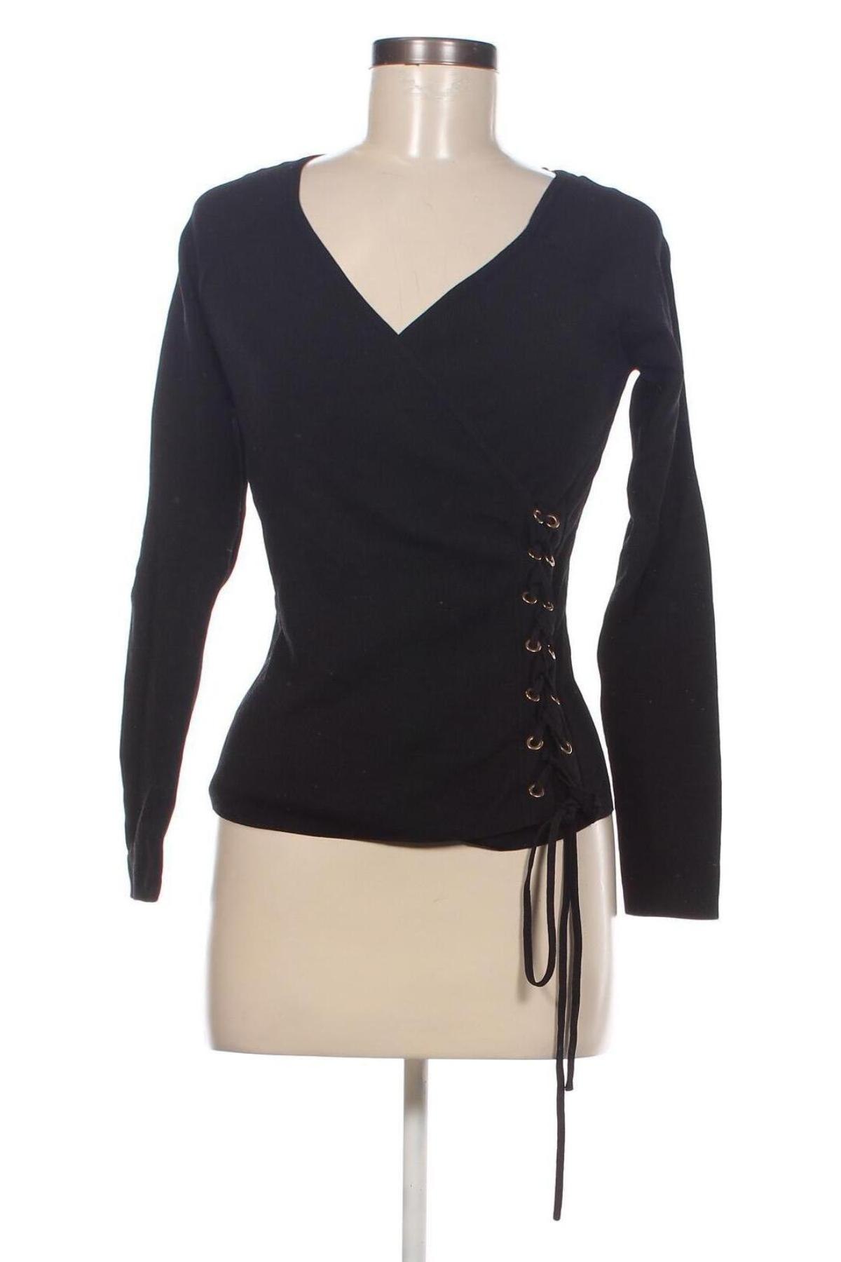 Pulover de femei Zara Knitwear, Mărime M, Culoare Negru, Preț 21,32 Lei