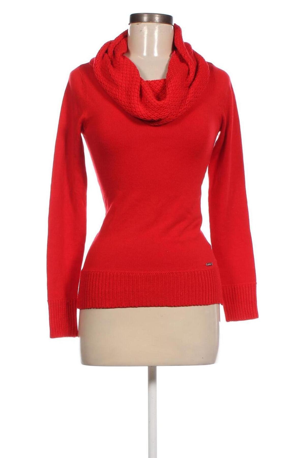 Дамски пуловер Zero, Размер XS, Цвят Червен, Цена 10,66 лв.