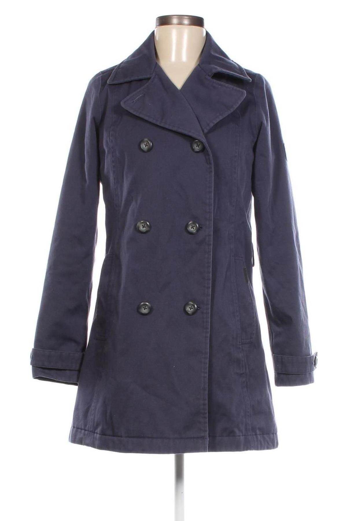 Damen Trenchcoat, Größe XS, Farbe Blau, Preis 23,49 €