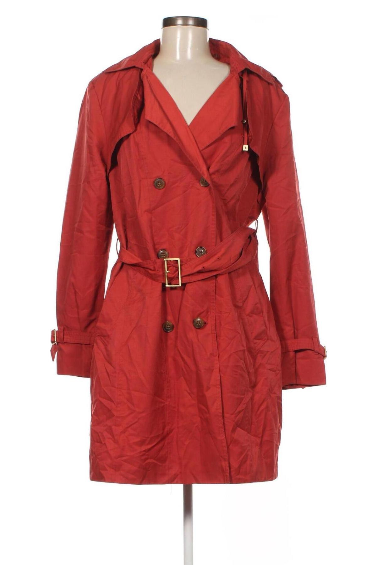 Дамски шлифер Cole Haan, Размер M, Цвят Червен, Цена 81,20 лв.