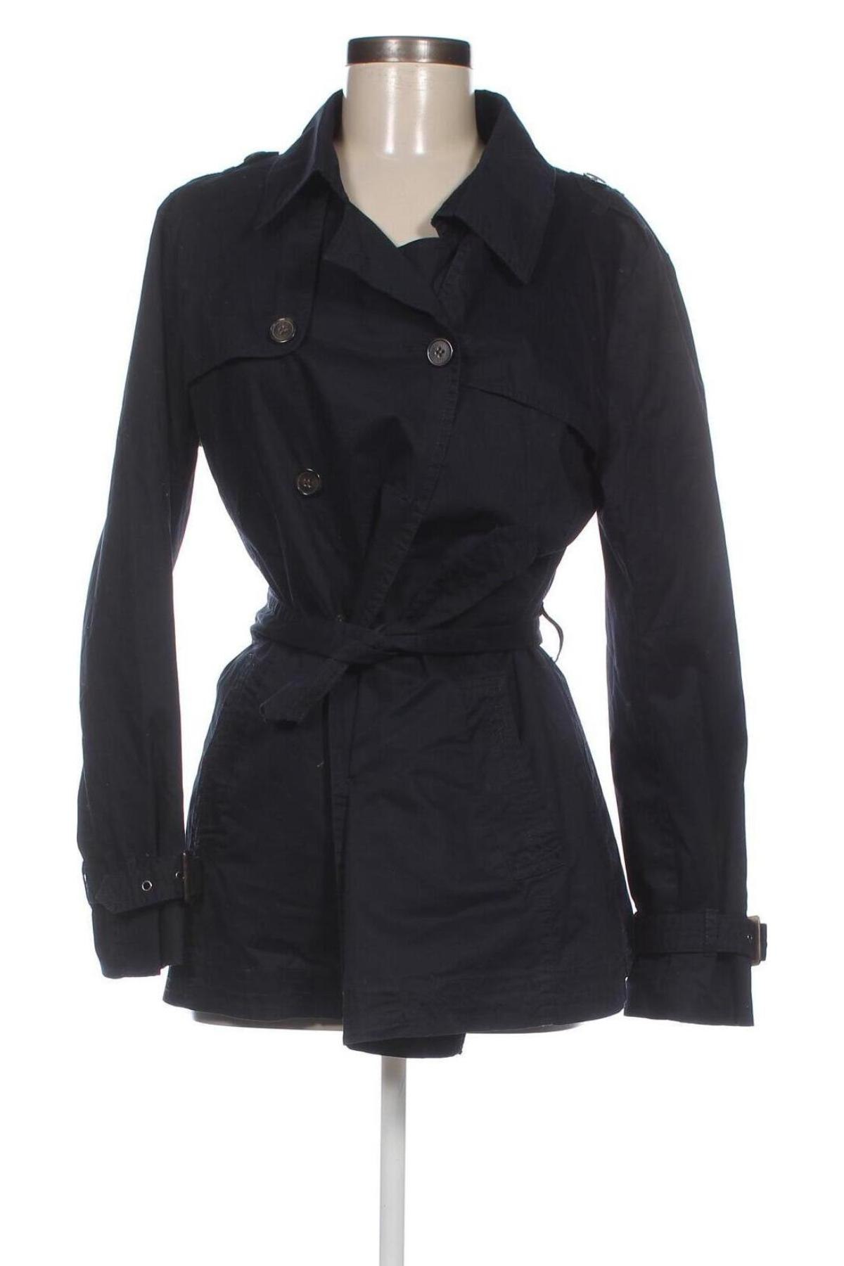 Damen Trenchcoat Cool Code, Größe M, Farbe Blau, Preis 23,49 €