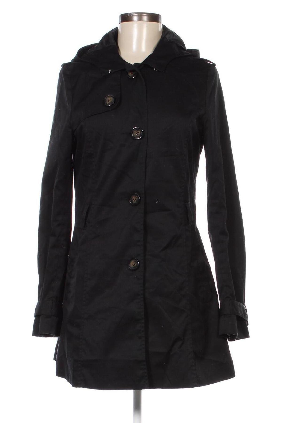 Damen Trench Coat H&M Divided, Größe M, Farbe Schwarz, Preis € 23,49