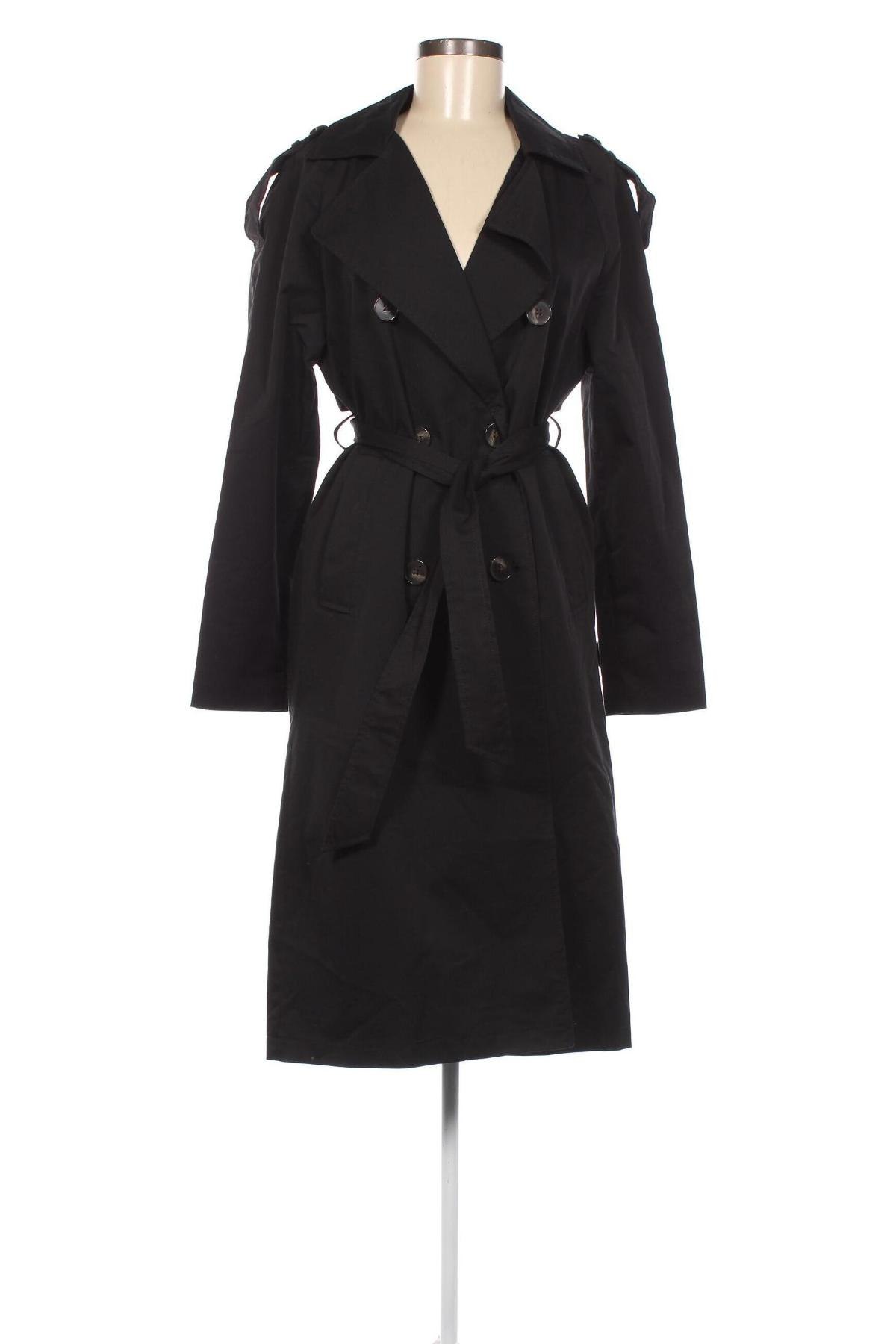 Damen Trenchcoat Pull&Bear, Größe S, Farbe Schwarz, Preis 18,26 €
