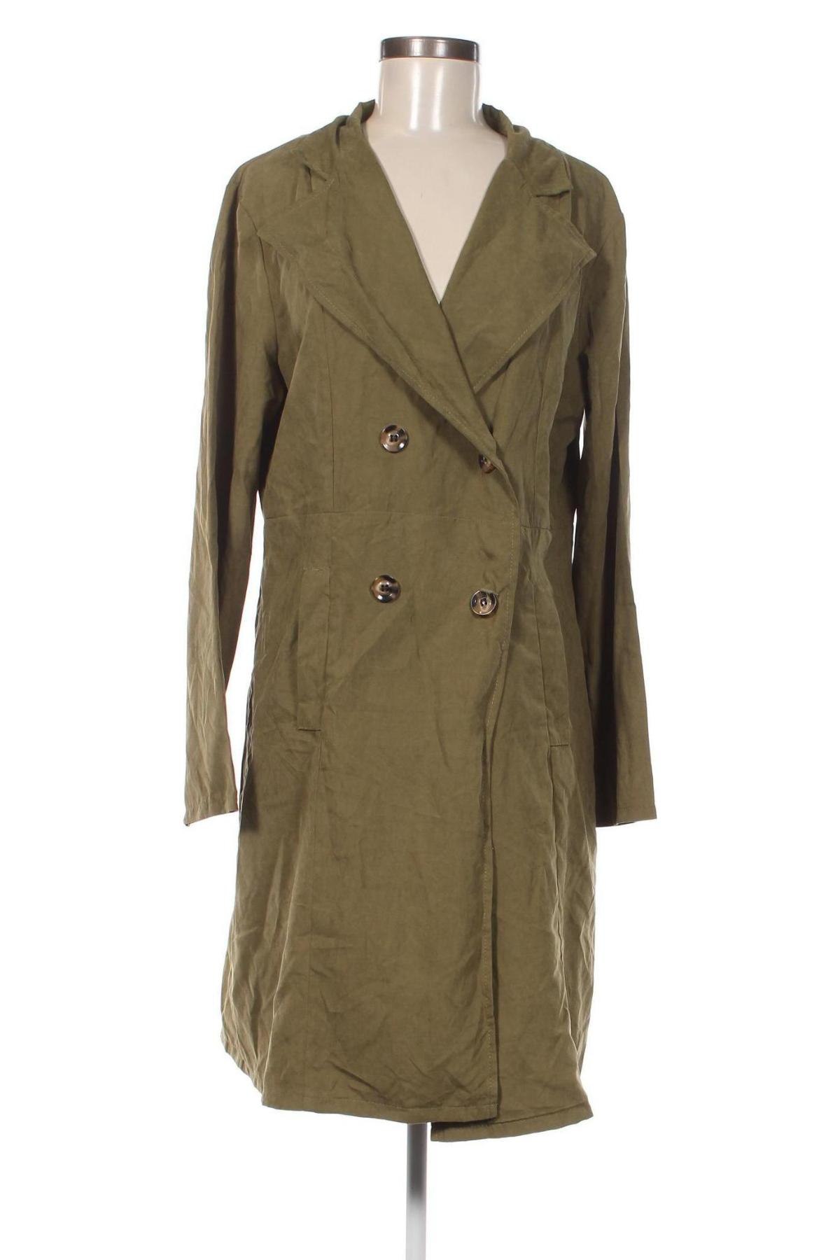 Damen Trenchcoat SHEIN, Größe XL, Farbe Grün, Preis 23,49 €