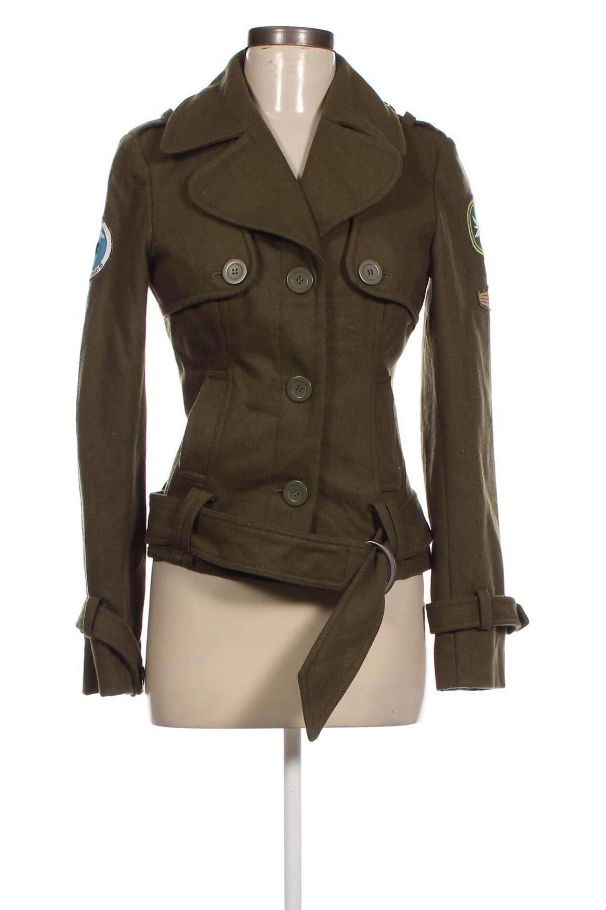 Damen Trench Coat Vero Moda, Größe S, Farbe Grün, Preis € 17,03