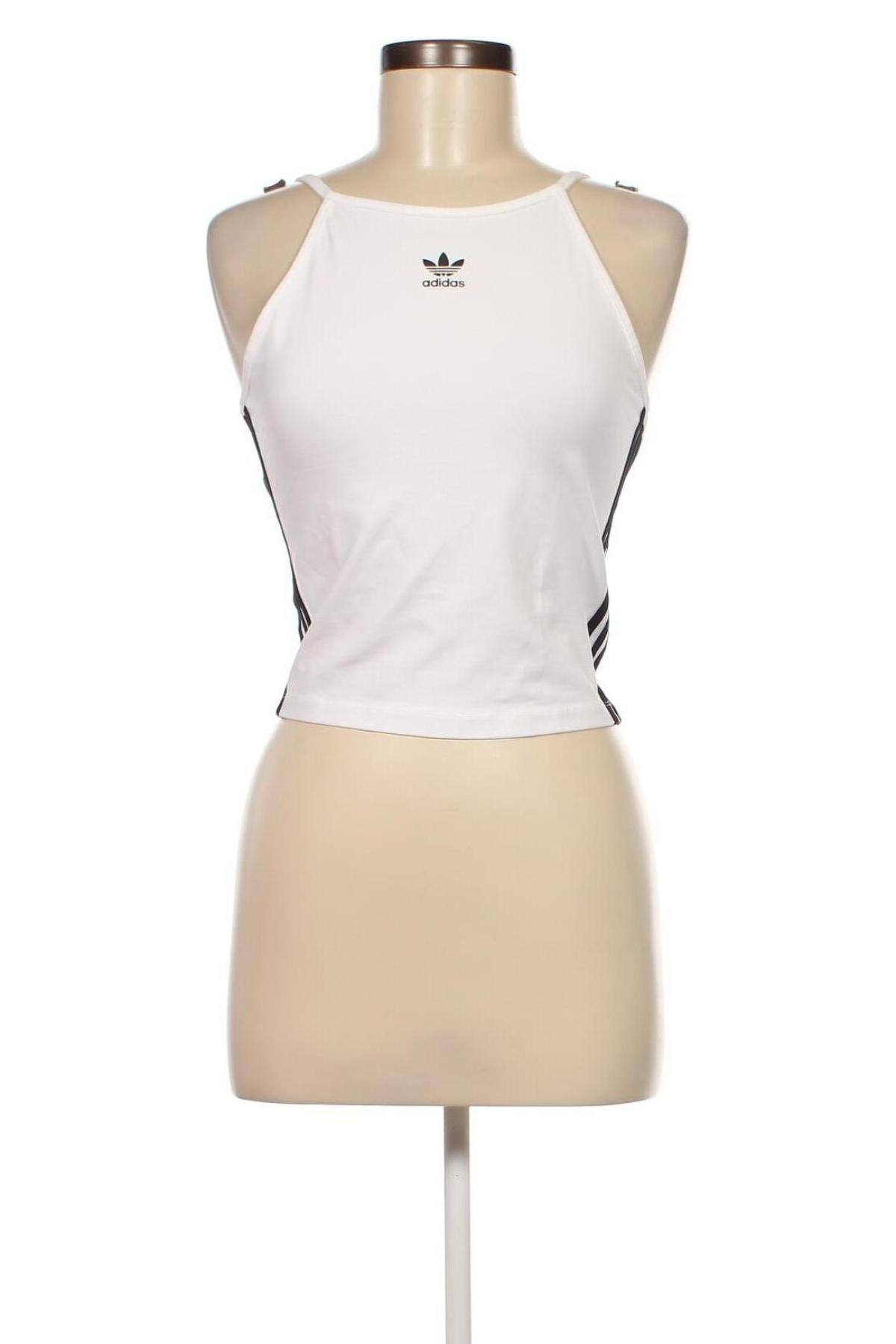 Damen Sporttop Adidas Originals, Größe M, Farbe Weiß, Preis 23,81 €
