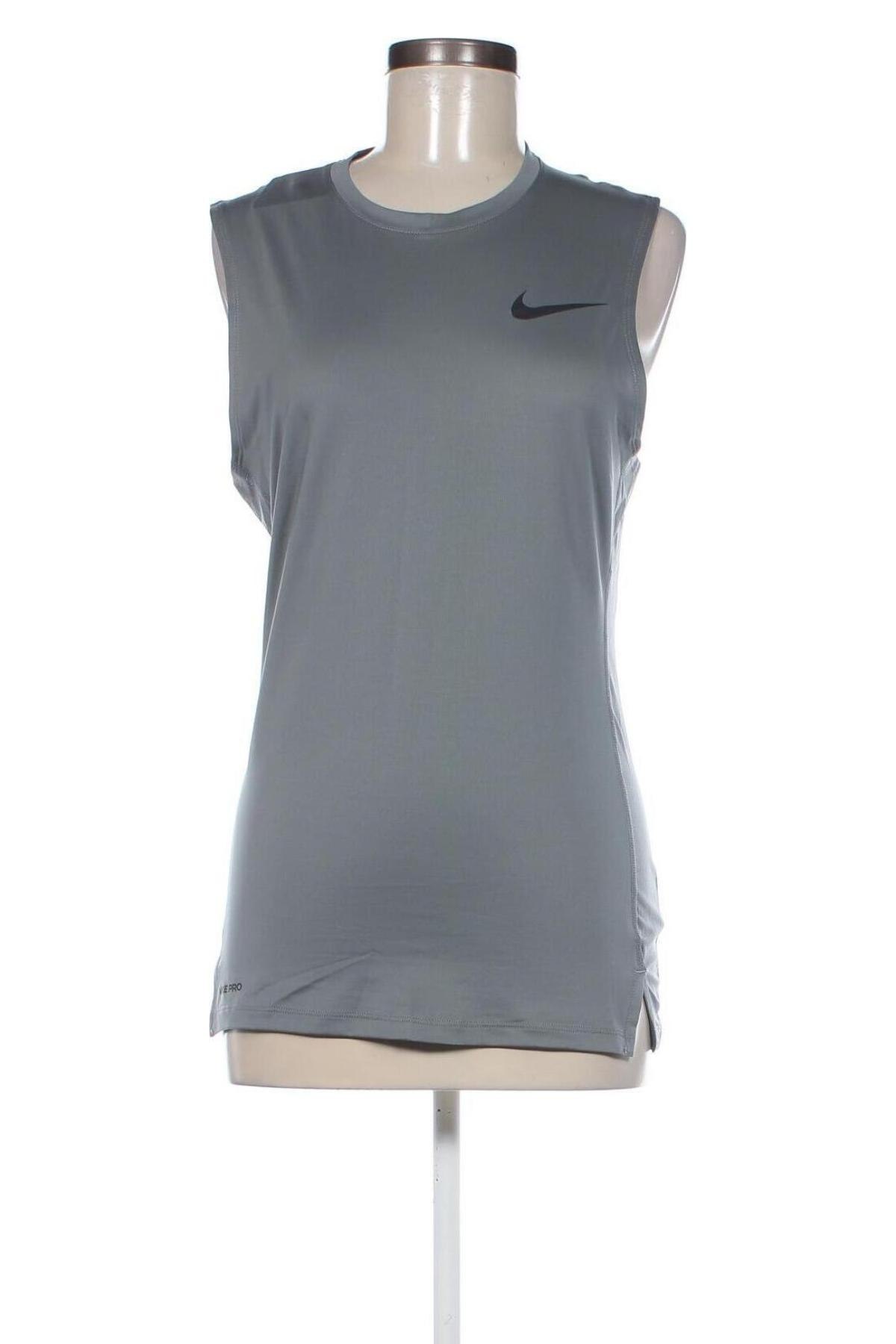 Damen Sporttop Nike, Größe M, Farbe Grau, Preis 23,66 €