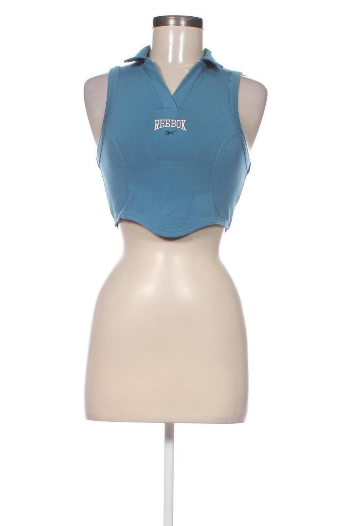 Damen Sporttop Reebok, Größe S, Farbe Blau, Preis 7,94 €