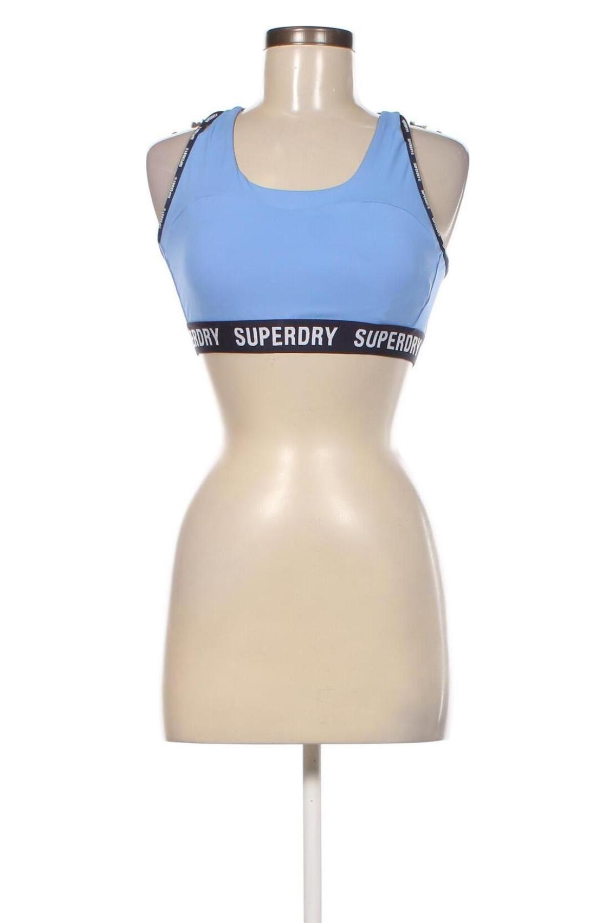 Damen Sporttop Superdry, Größe M, Farbe Blau, Preis 27,84 €
