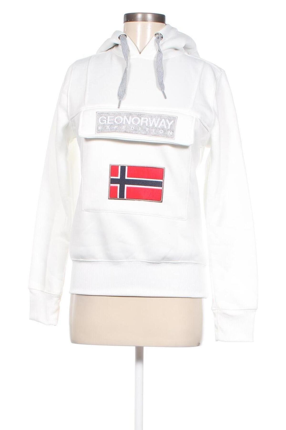 Дамски суичър Geographical Norway, Размер M, Цвят Бял, Цена 87,50 лв.