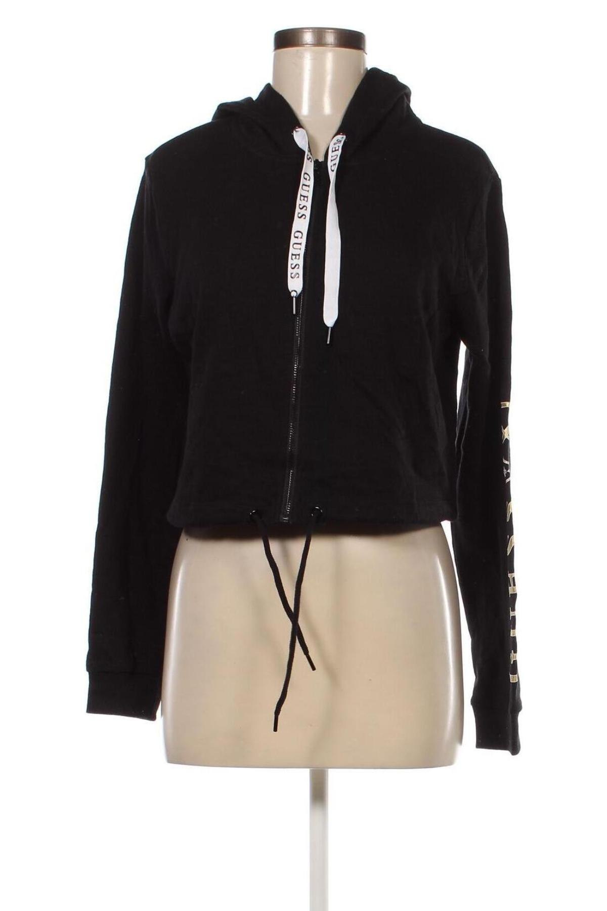 Γυναικείο φούτερ Guess, Μέγεθος M, Χρώμα Μαύρο, Τιμή 101,07 €