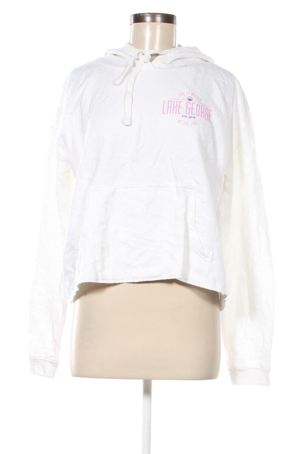 Damen Sweatshirt Just hoods, Größe L, Farbe Weiß, Preis 9,08 €