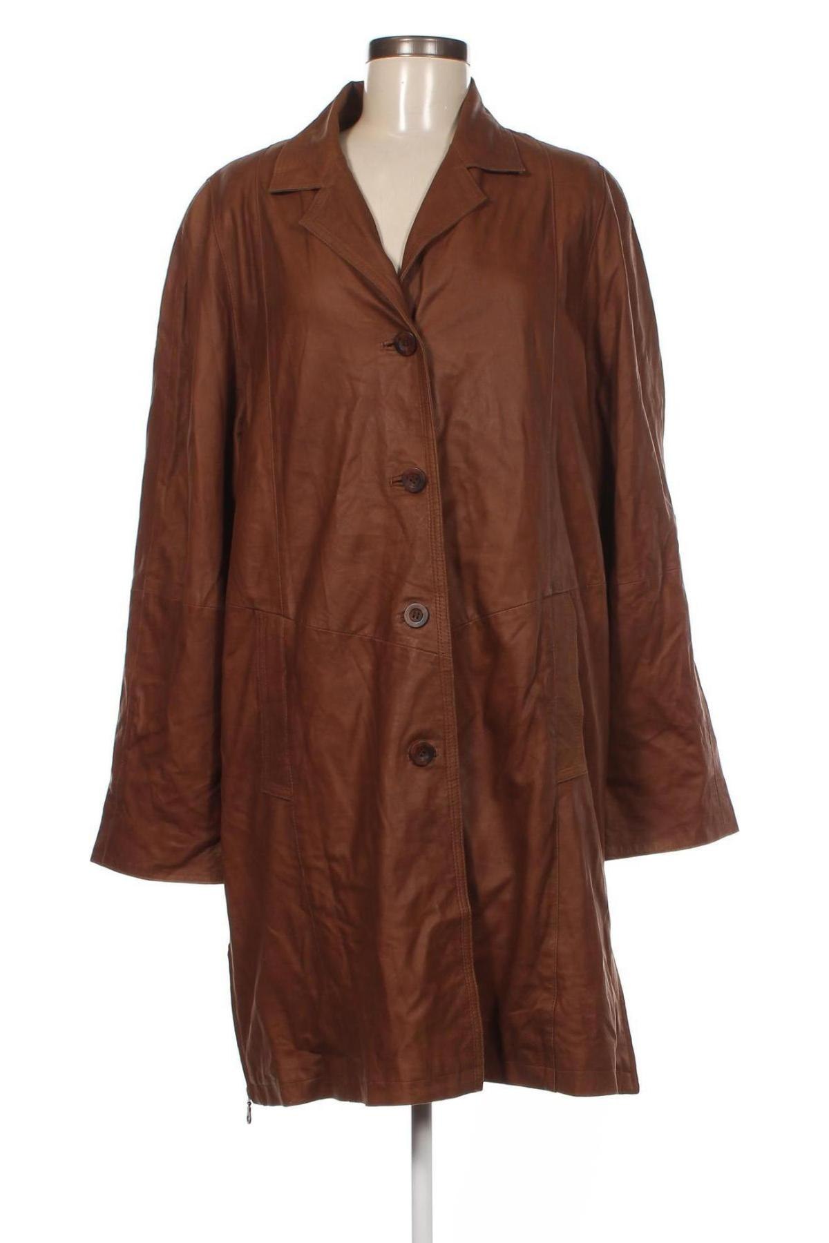 Dámska kožená bunda , Veľkosť M, Farba Hnedá, Cena  30,34 €