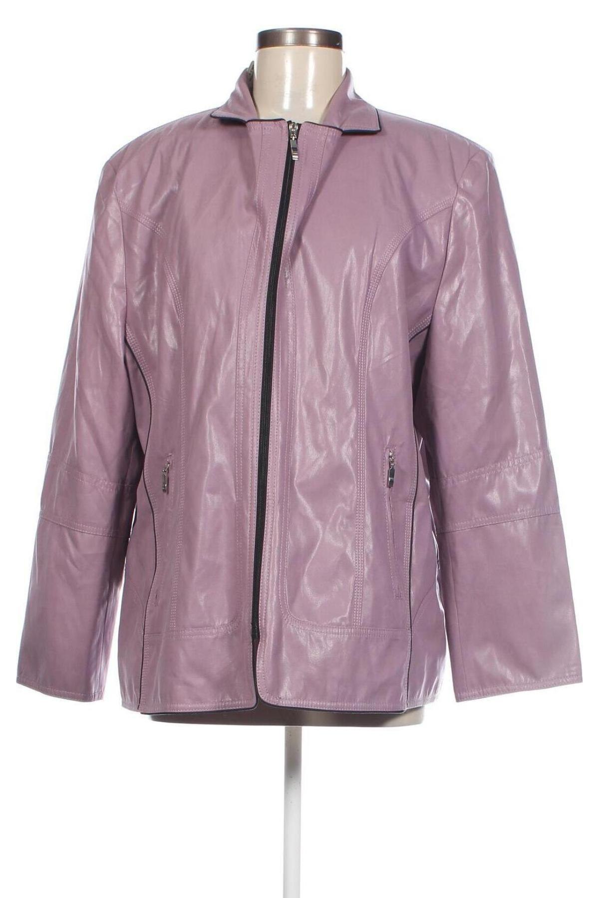 Damen Lederjacke, Größe XXL, Farbe Lila, Preis € 28,99