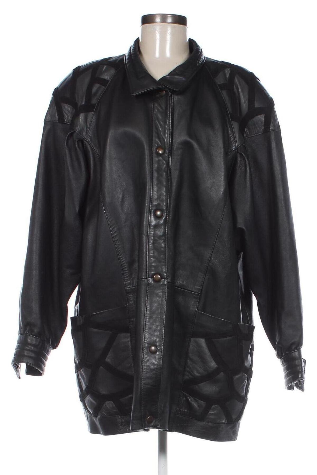 Damen Lederjacke, Größe XL, Farbe Schwarz, Preis € 37,23