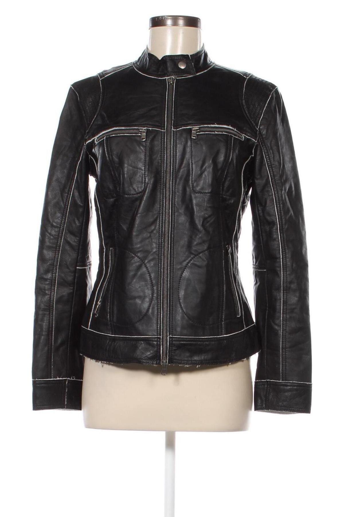 Dámská kožená bunda , Velikost M, Barva Černá, Cena  781,00 Kč