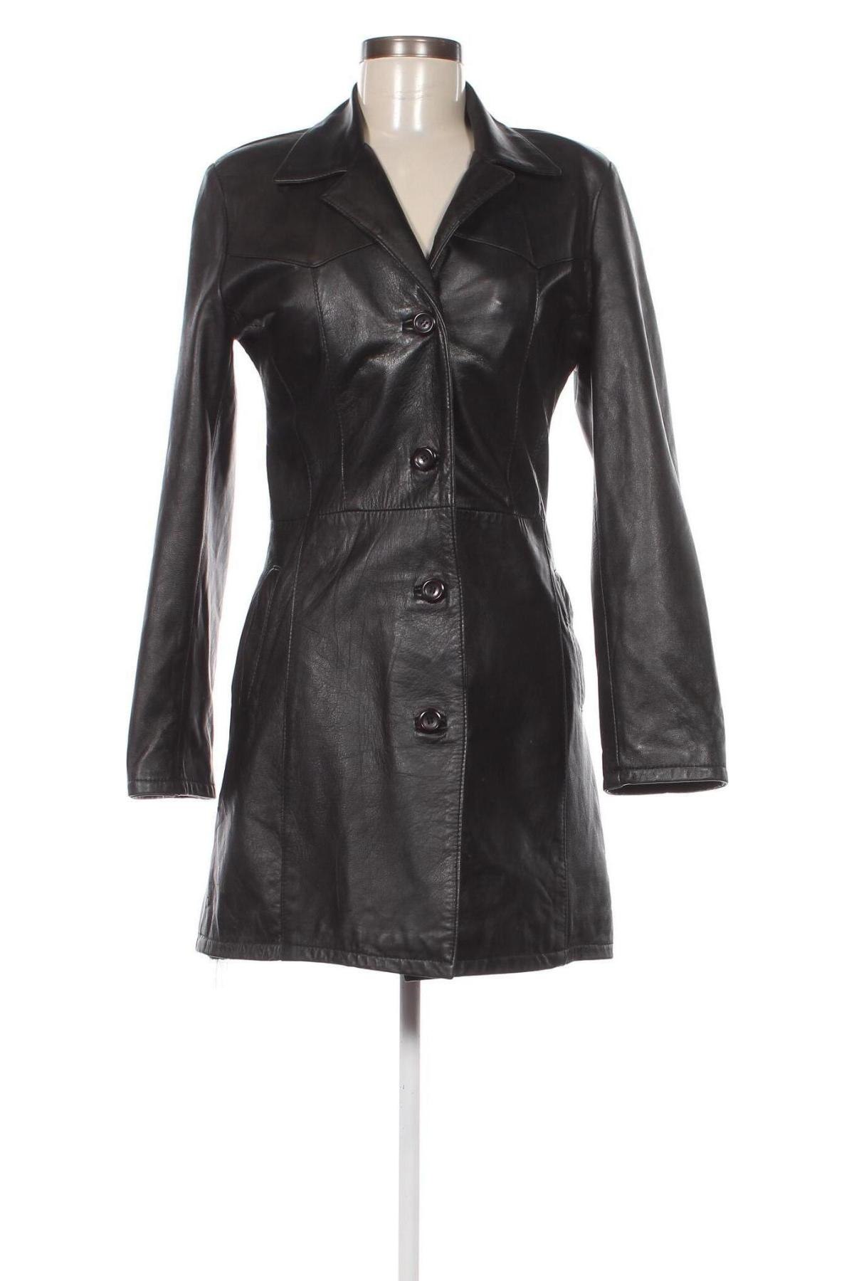 Γυναικείο δερμάτινο μπουφάν Alta Moda, Μέγεθος XS, Χρώμα Μαύρο, Τιμή 66,19 €