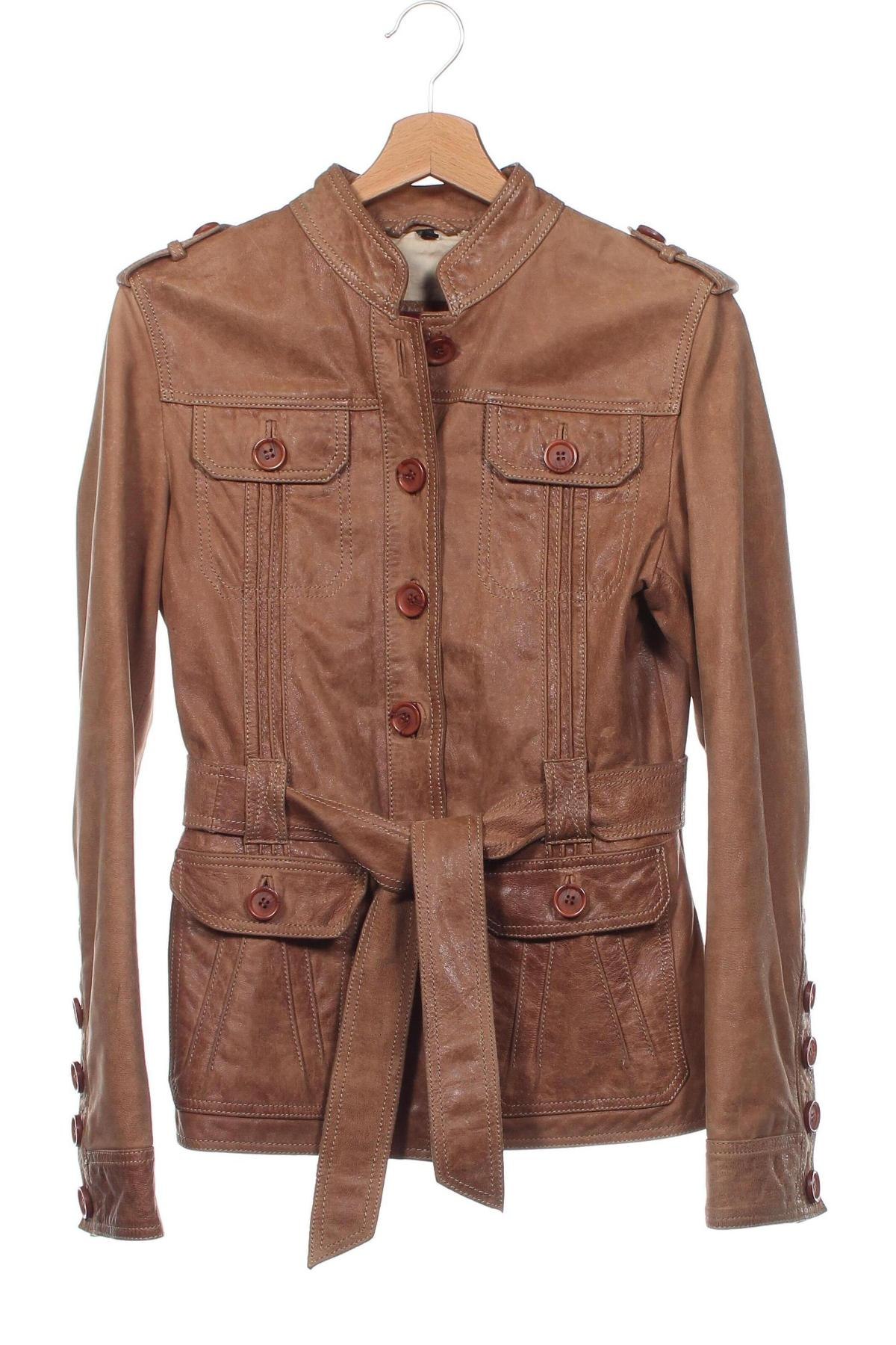 Dámska kožená bunda  Conleys, Veľkosť S, Farba Béžová, Cena  36,12 €
