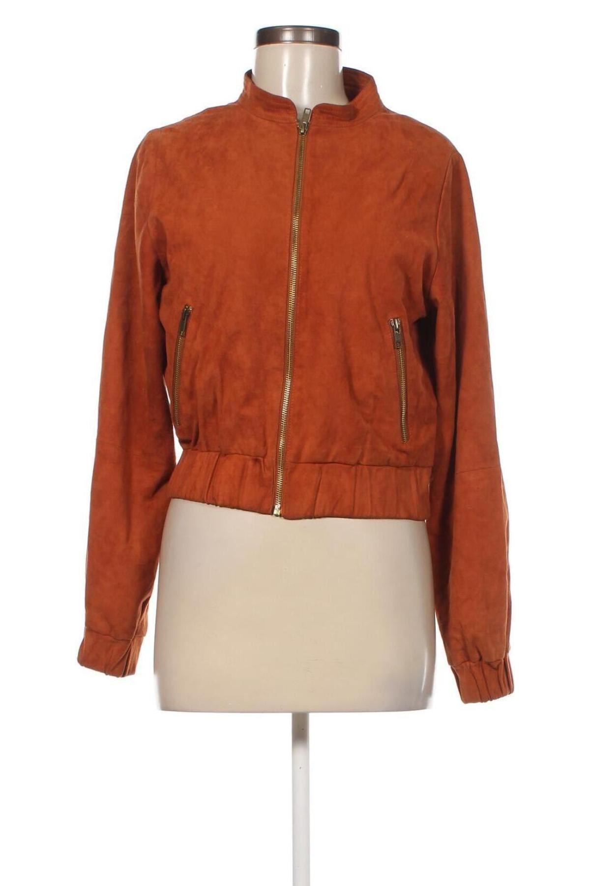 Damen Lederjacke Ganni, Größe S, Farbe Orange, Preis € 105,97