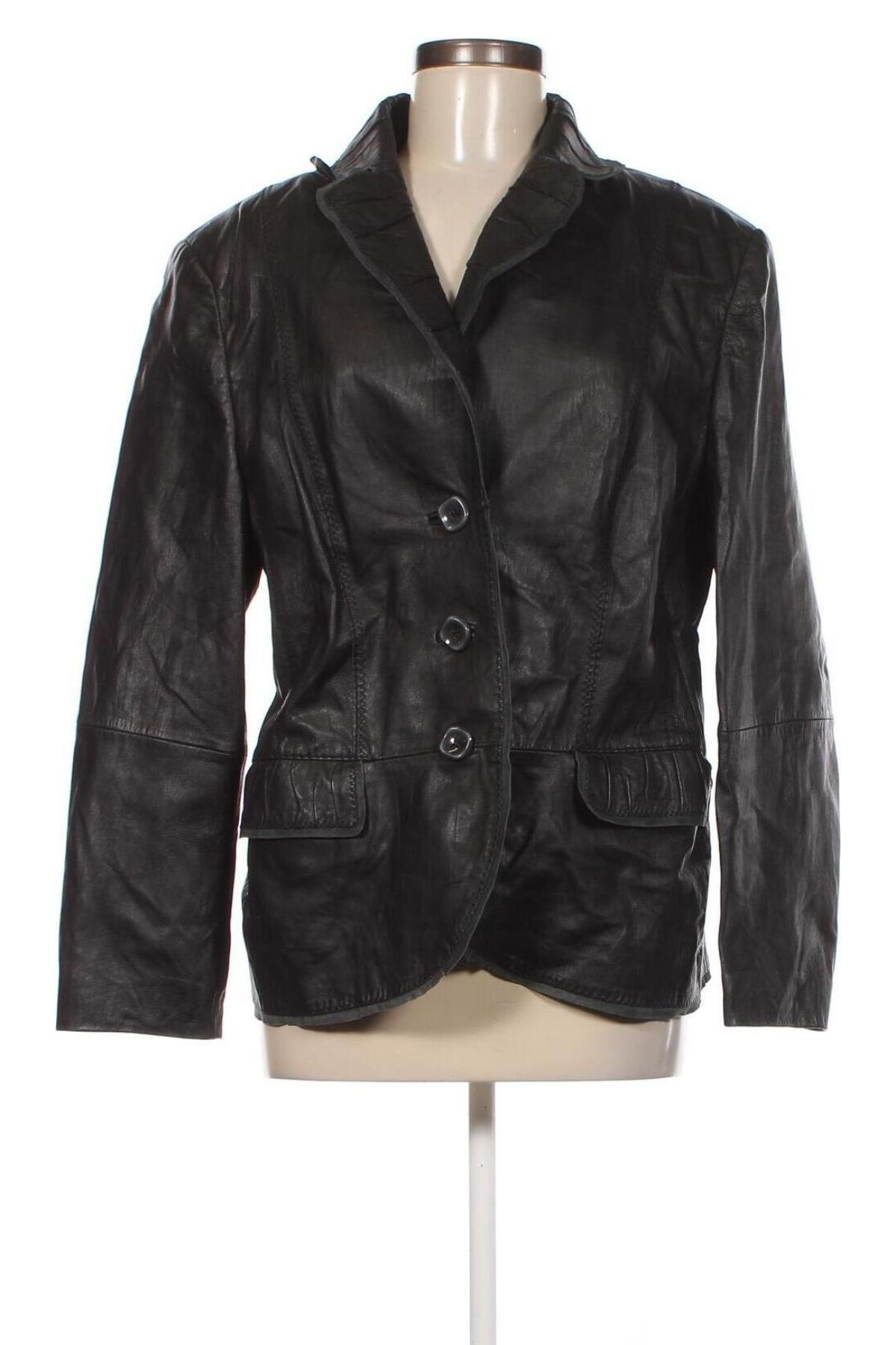 Dámska kožená bunda  Gerry Weber, Veľkosť XL, Farba Čierna, Cena  102,51 €