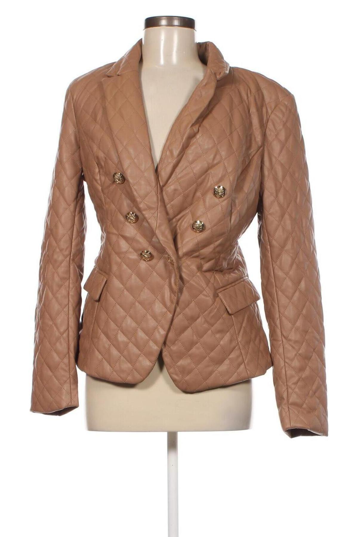 Dámska kožená bunda  Guess, Veľkosť L, Farba Béžová, Cena  84,43 €
