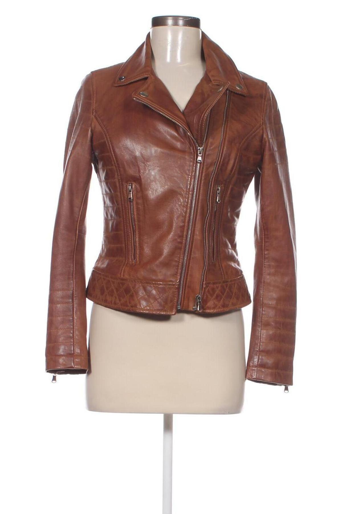 Damen Lederjacke Helium, Größe S, Farbe Braun, Preis € 165,73