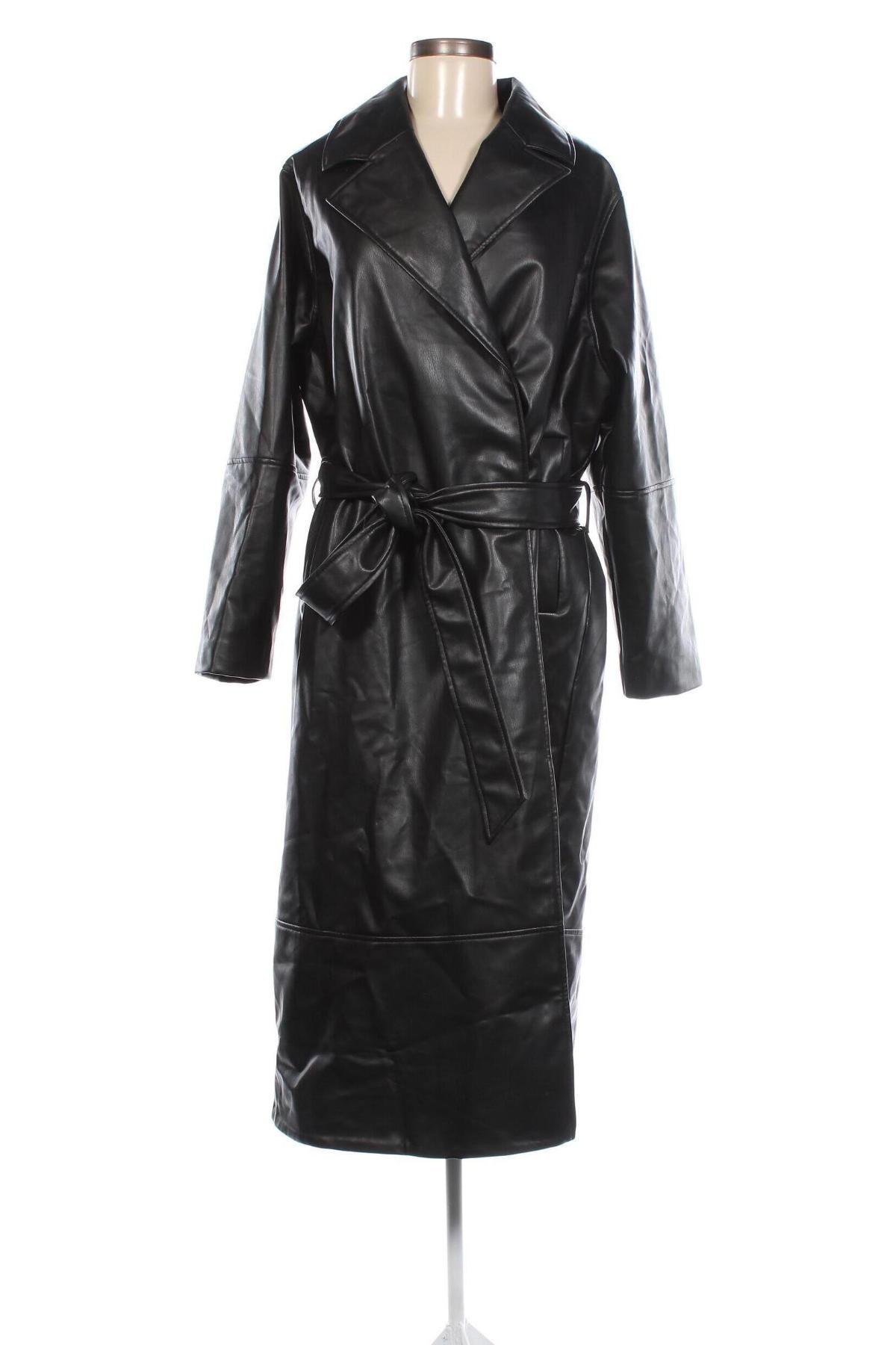 Dámska kožená bunda  Monki, Veľkosť M, Farba Čierna, Cena  25,52 €