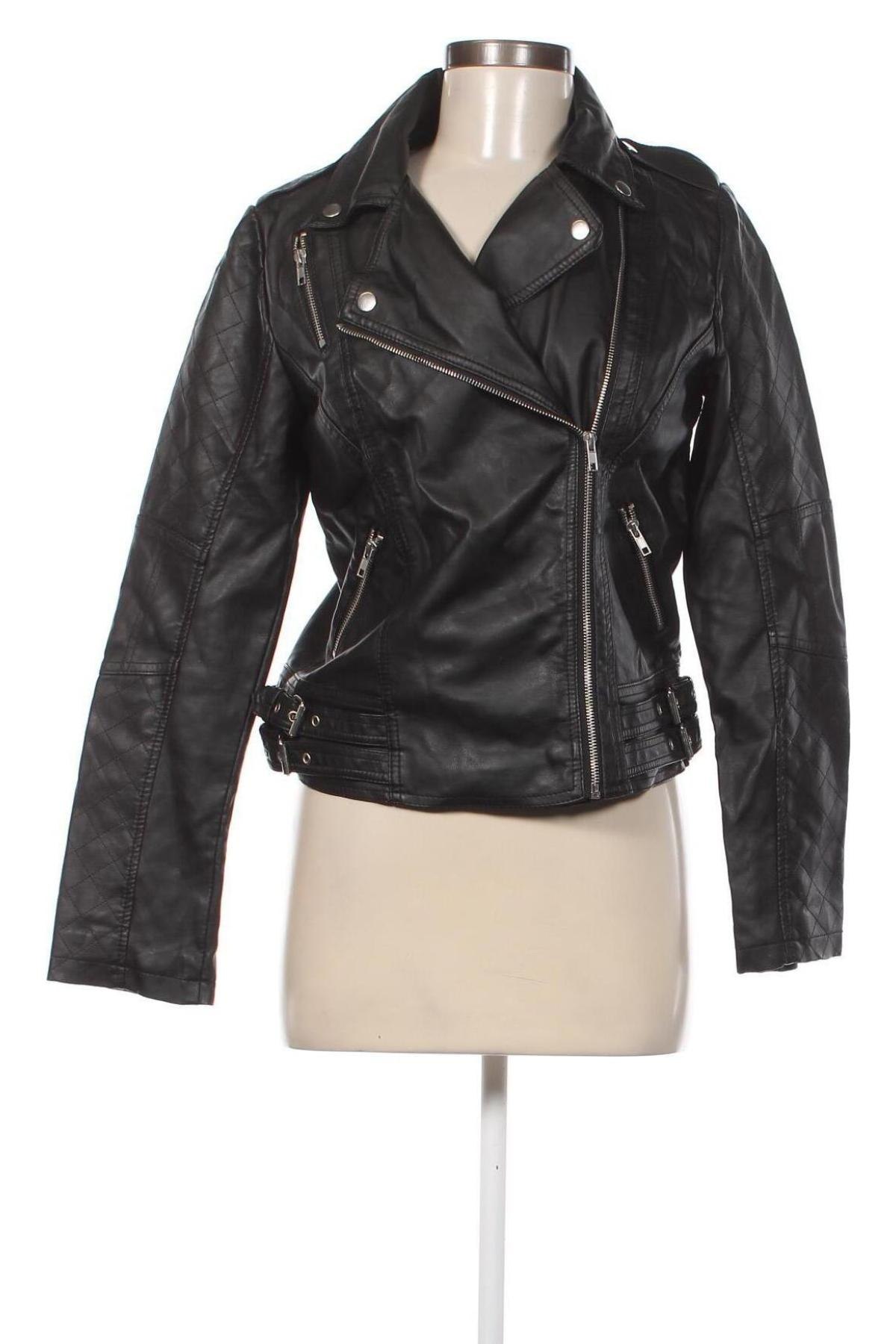 Dámska kožená bunda  Nly Trend, Veľkosť M, Farba Čierna, Cena  27,78 €