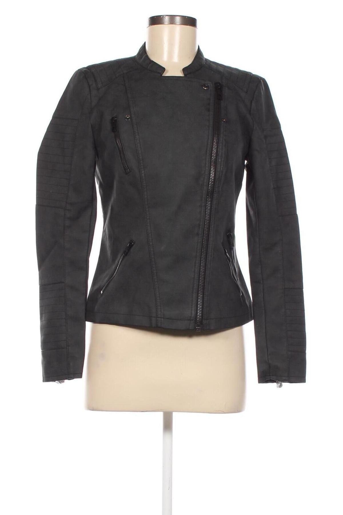 Dámska kožená bunda  ONLY, Veľkosť M, Farba Čierna, Cena  28,28 €