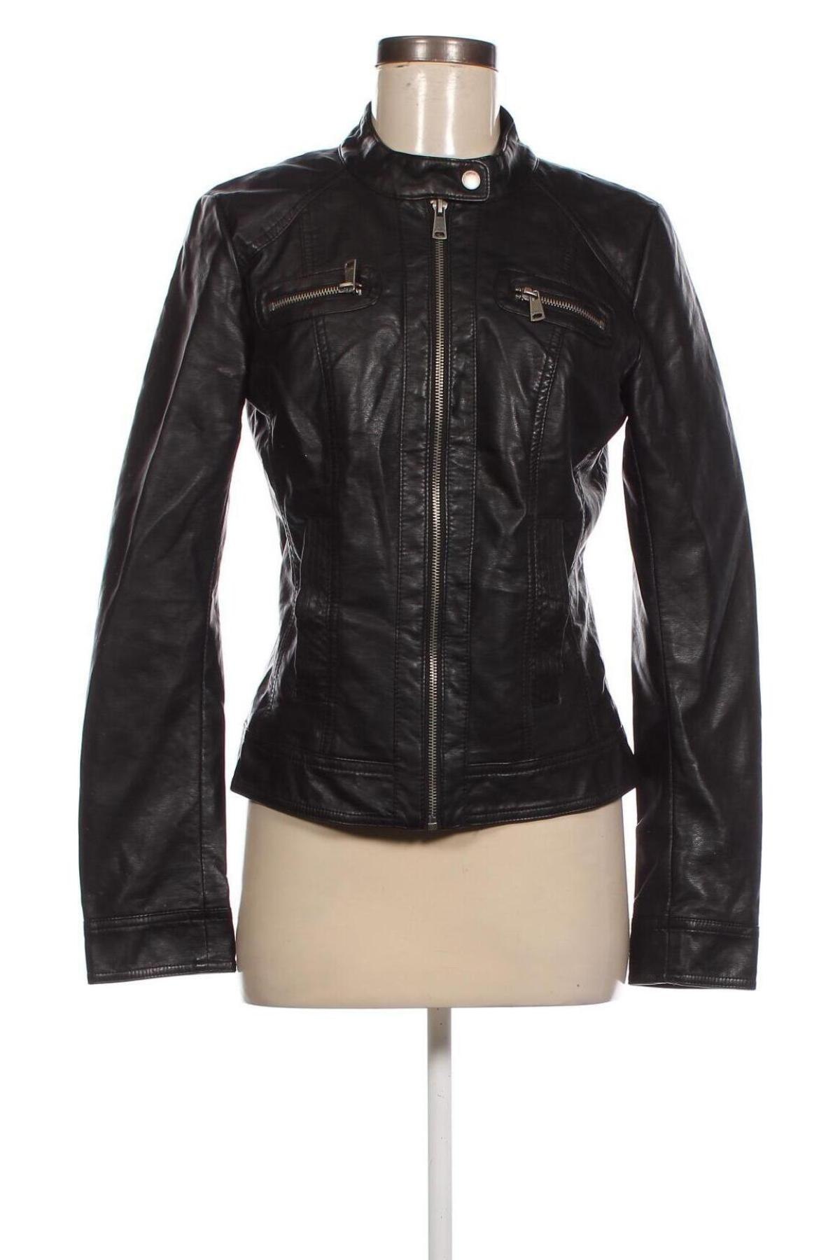 Dámská kožená bunda  ONLY, Velikost M, Barva Černá, Cena  654,00 Kč