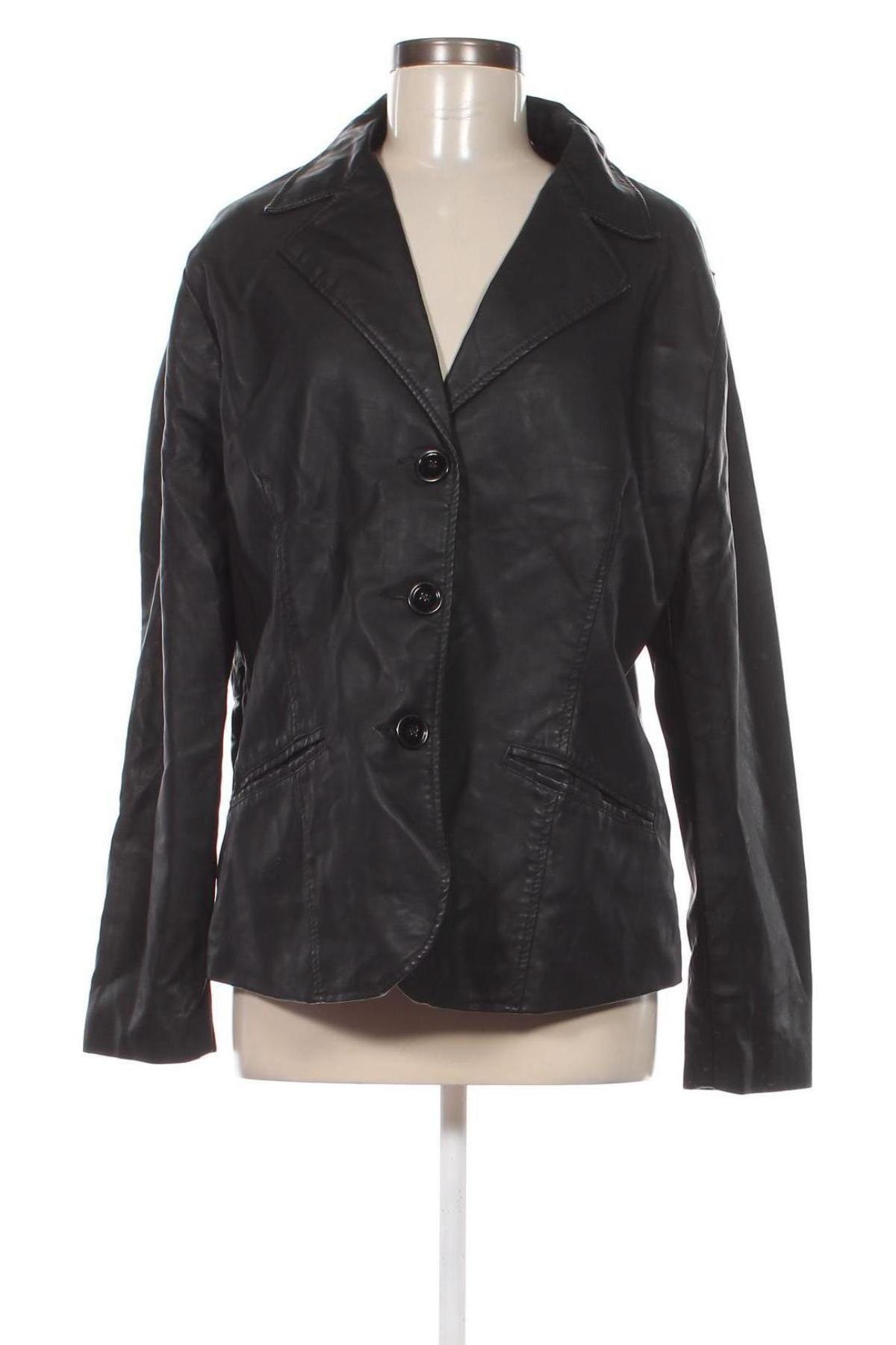Dámska kožená bunda  Okay, Veľkosť XL, Farba Čierna, Cena  13,89 €