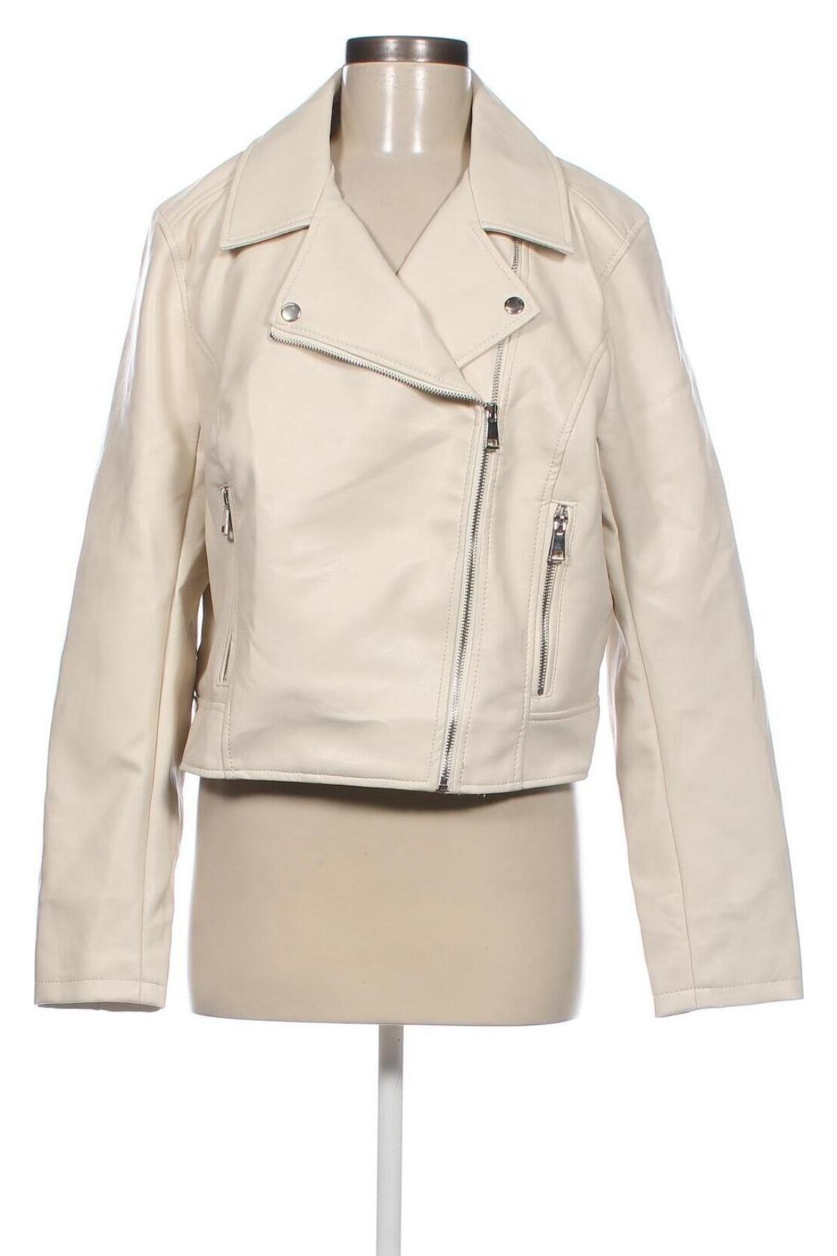 Dámska kožená bunda  Primark, Veľkosť XL, Farba Biela, Cena  18,06 €