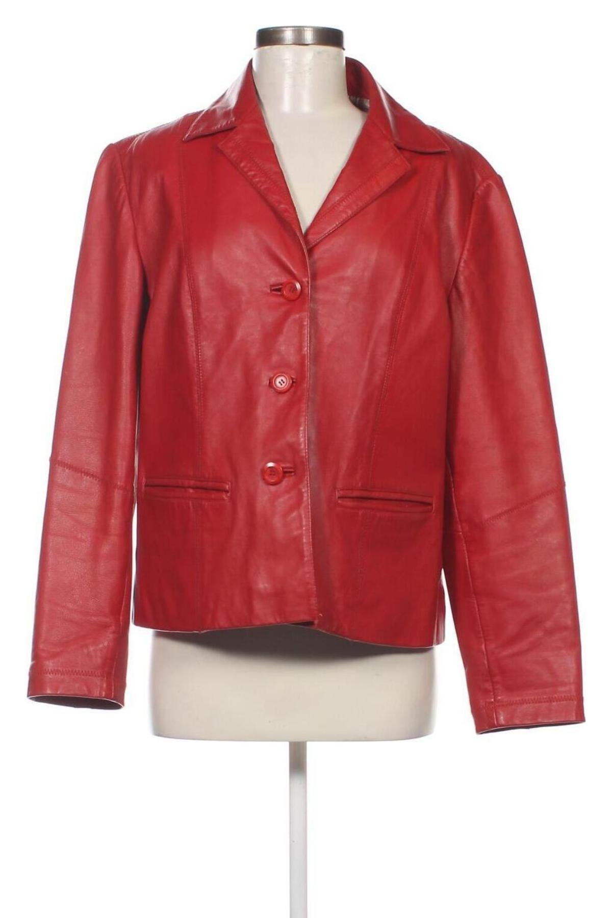 Damen Lederjacke SAKI, Größe L, Farbe Rot, Preis 41,70 €