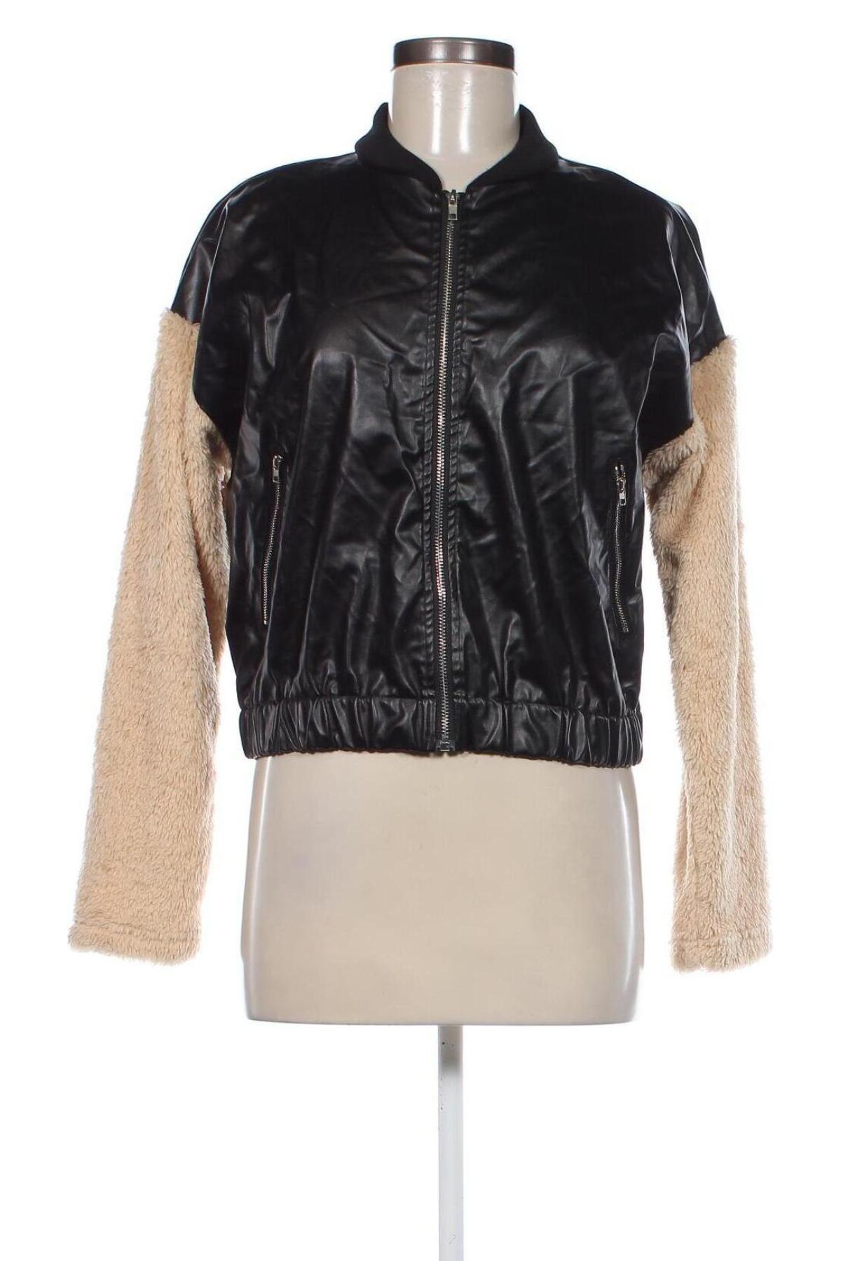 Dámská kožená bunda  SHEIN, Velikost M, Barva Černá, Cena  508,00 Kč