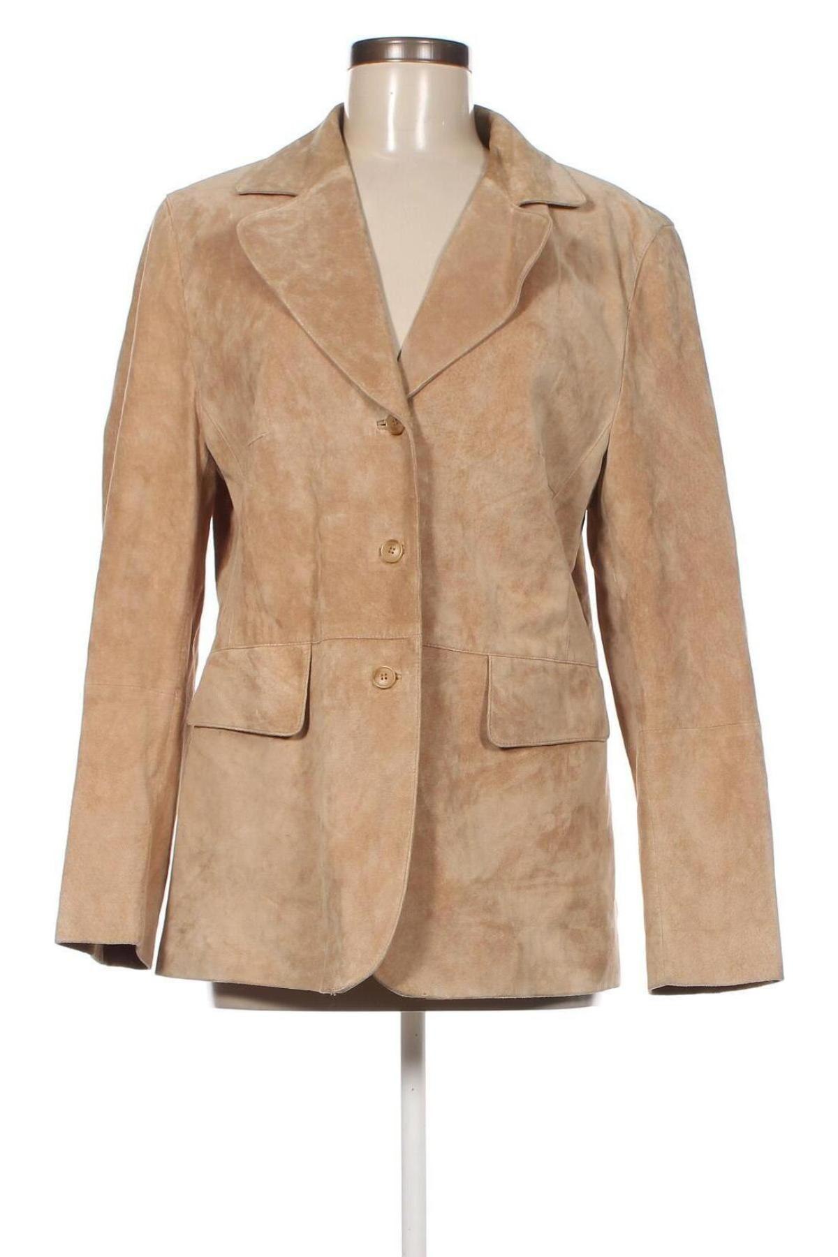 Damen Lederjacke Taifun, Größe L, Farbe Beige, Preis 78,64 €